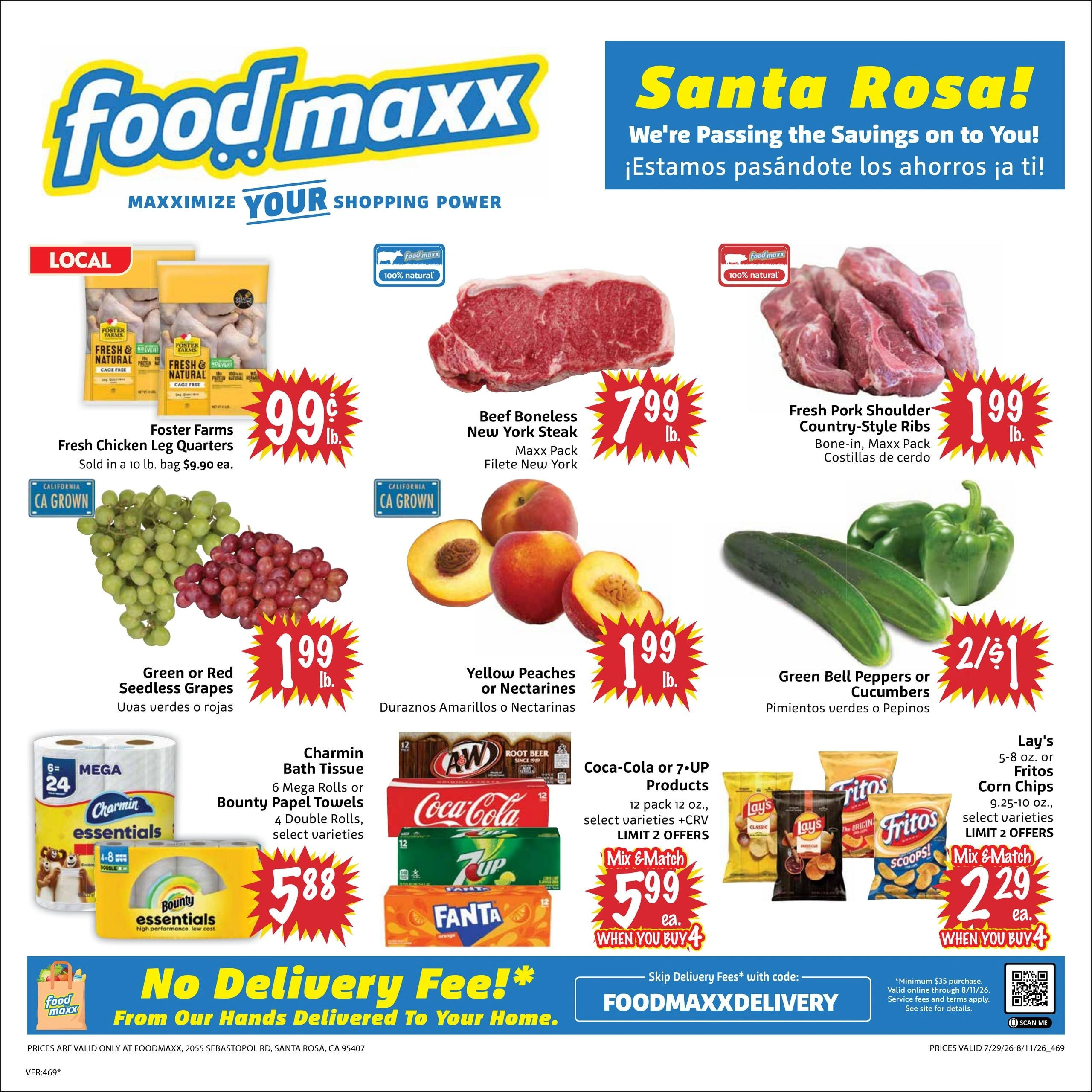 FoodMaxx flyer page 1