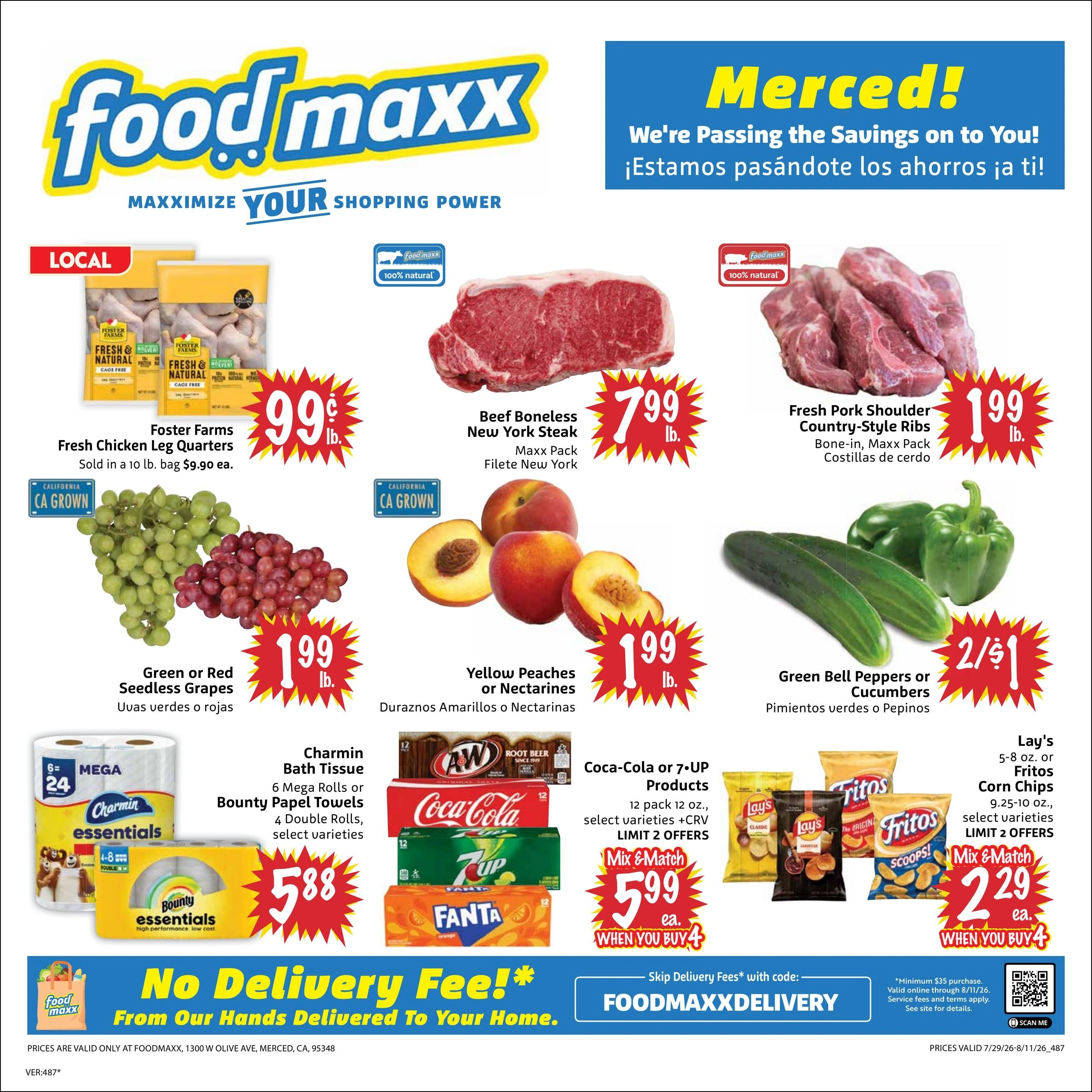 FoodMaxx flyer page 1