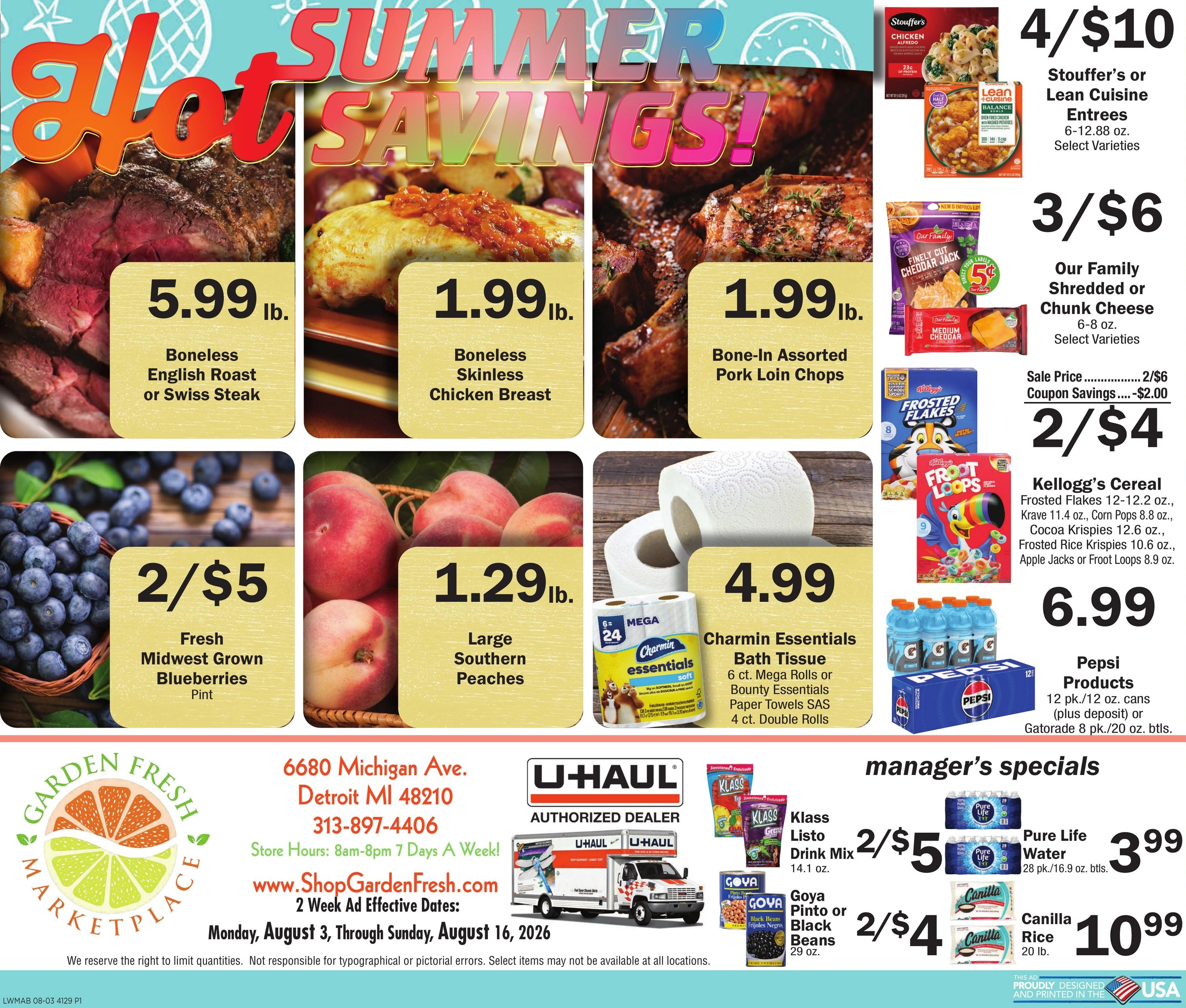 Garden Fresh Marketplace flyer page 1