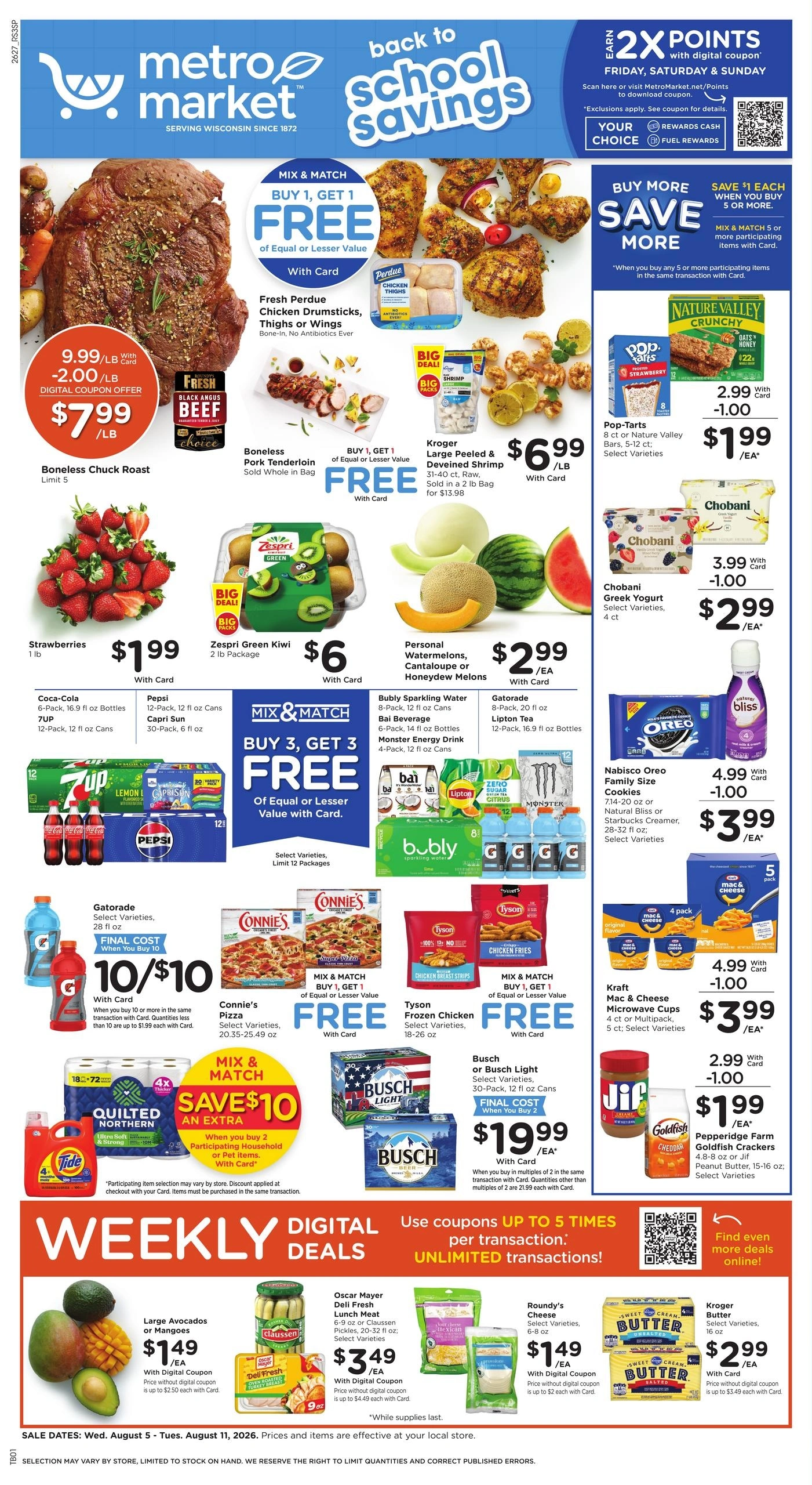 Metro Market flyer page 1