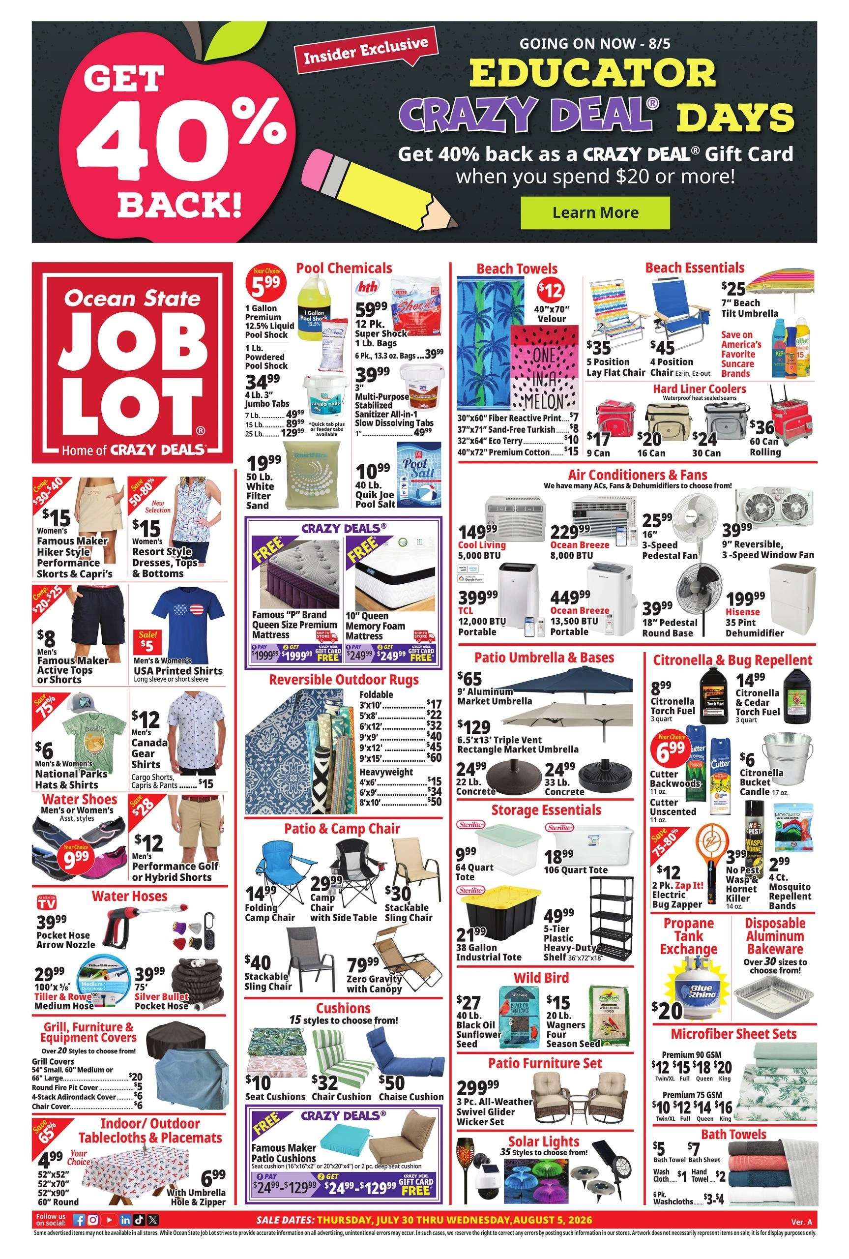 Ocean State Job Lot	 flyer page 1