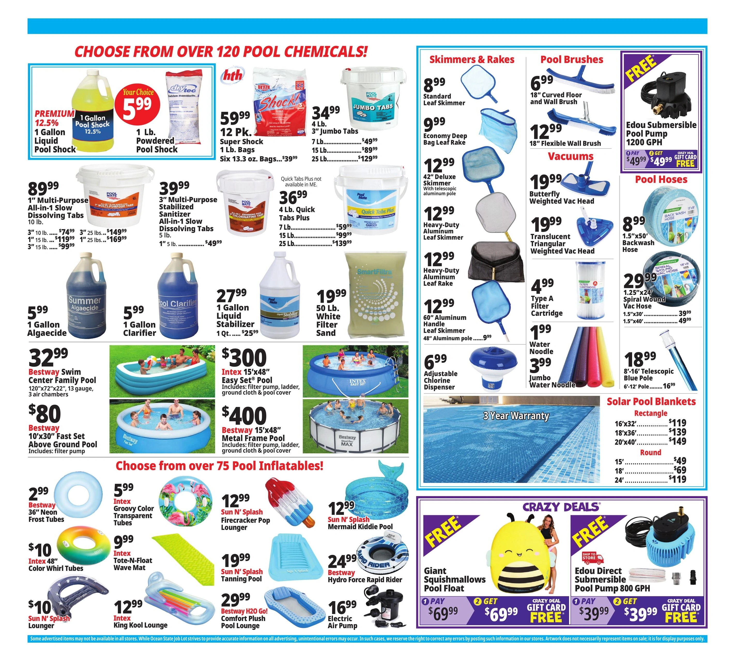 Ocean State Job Lot	 flyer page 4