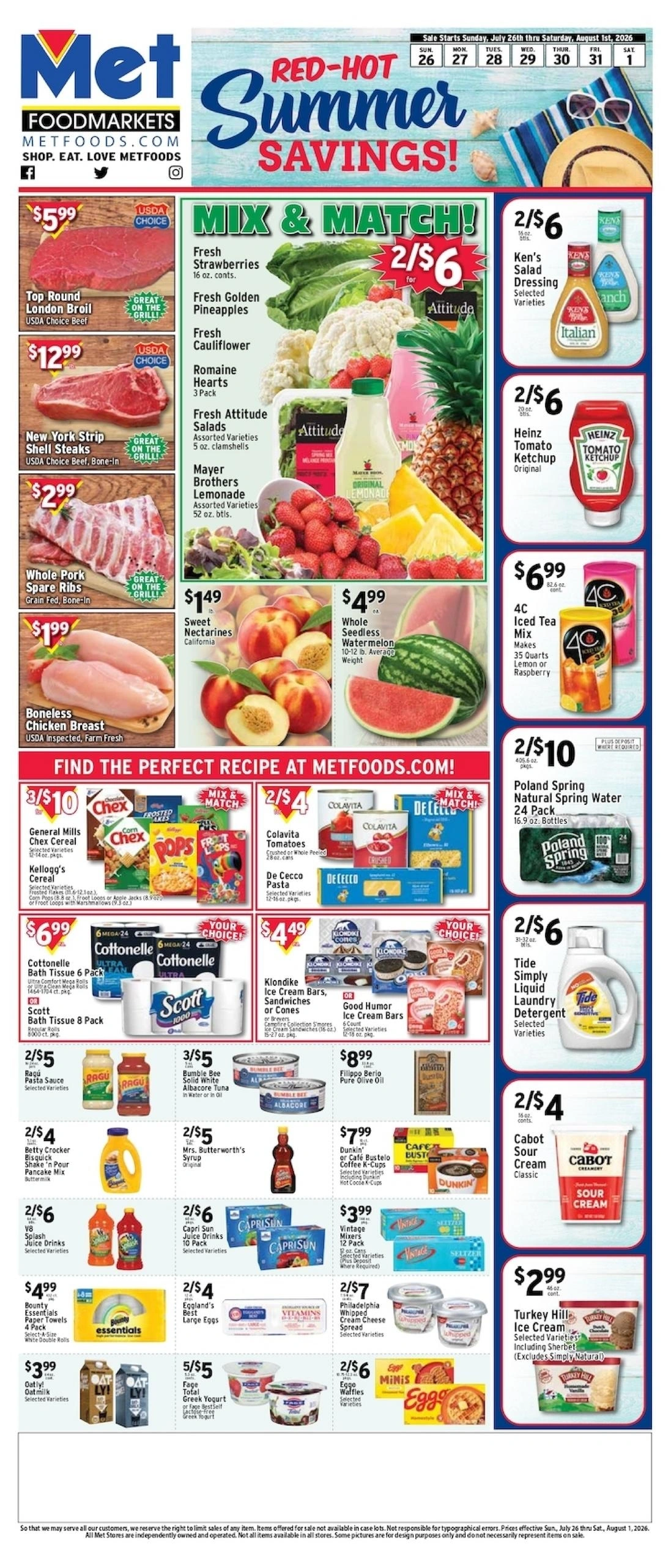 Met Foods flyer page 1