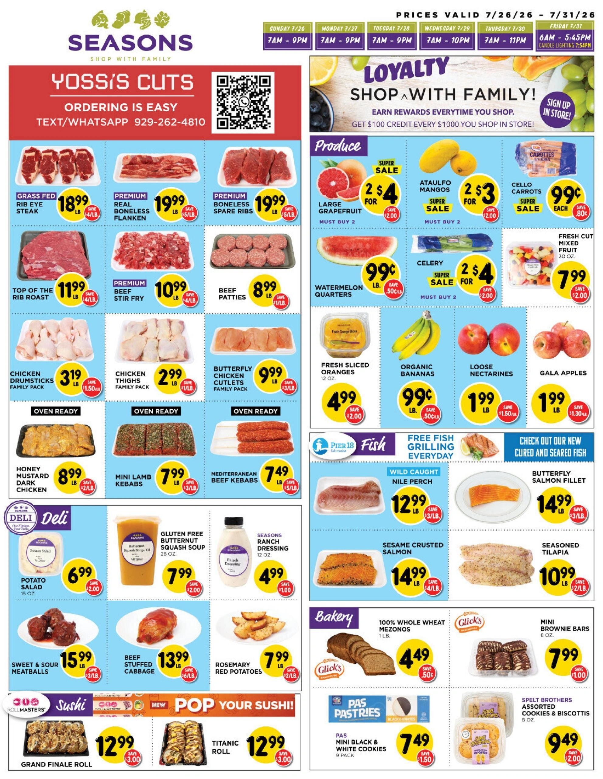 Seasons Kosher flyer page 1