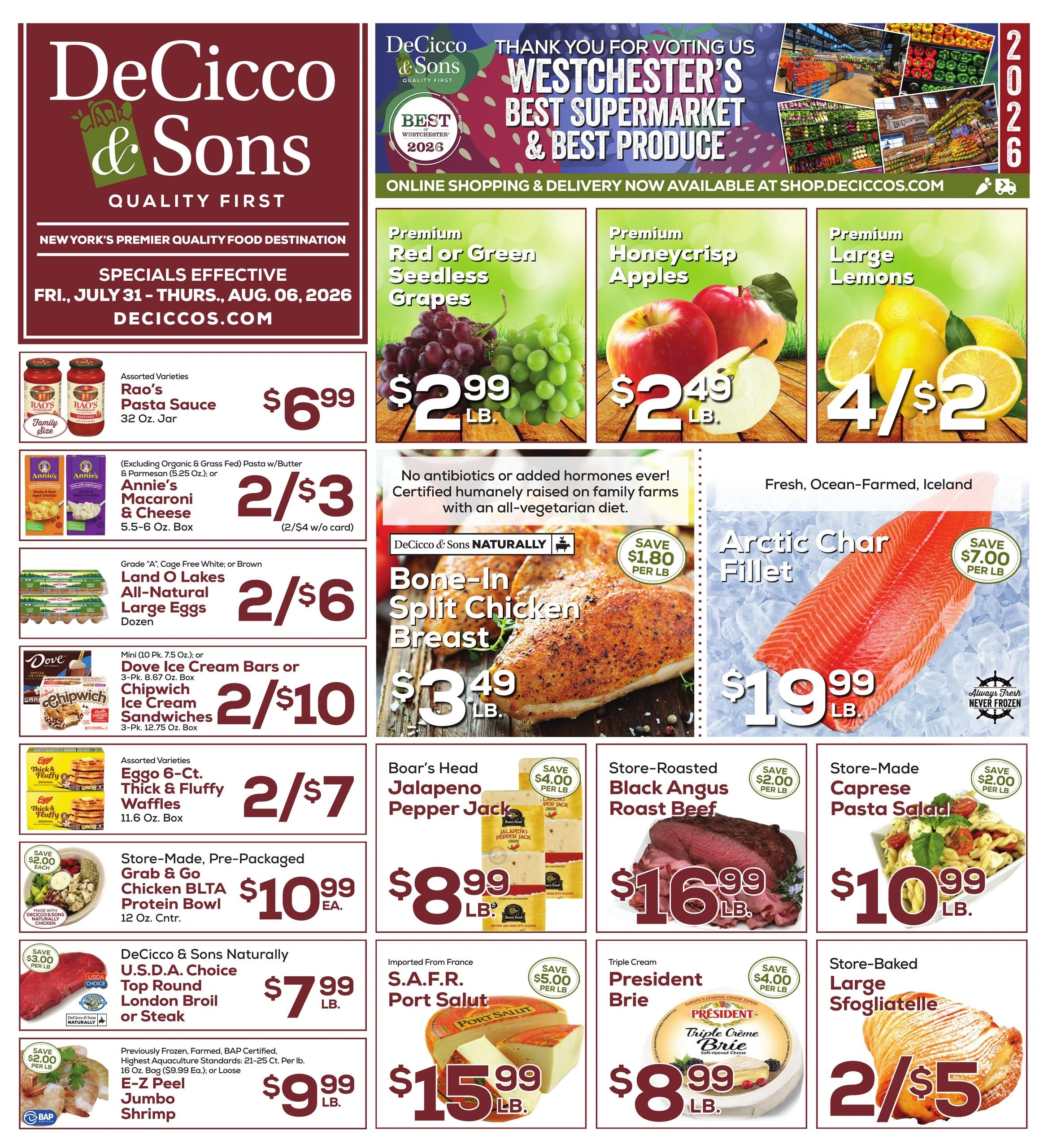 DeCicco & Sons flyer page 1