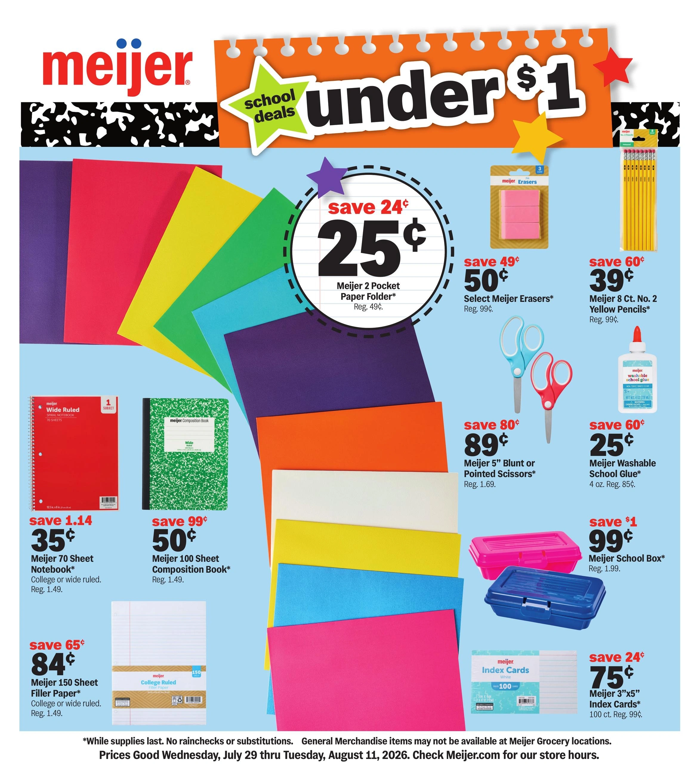 Meijer flyer page 1
