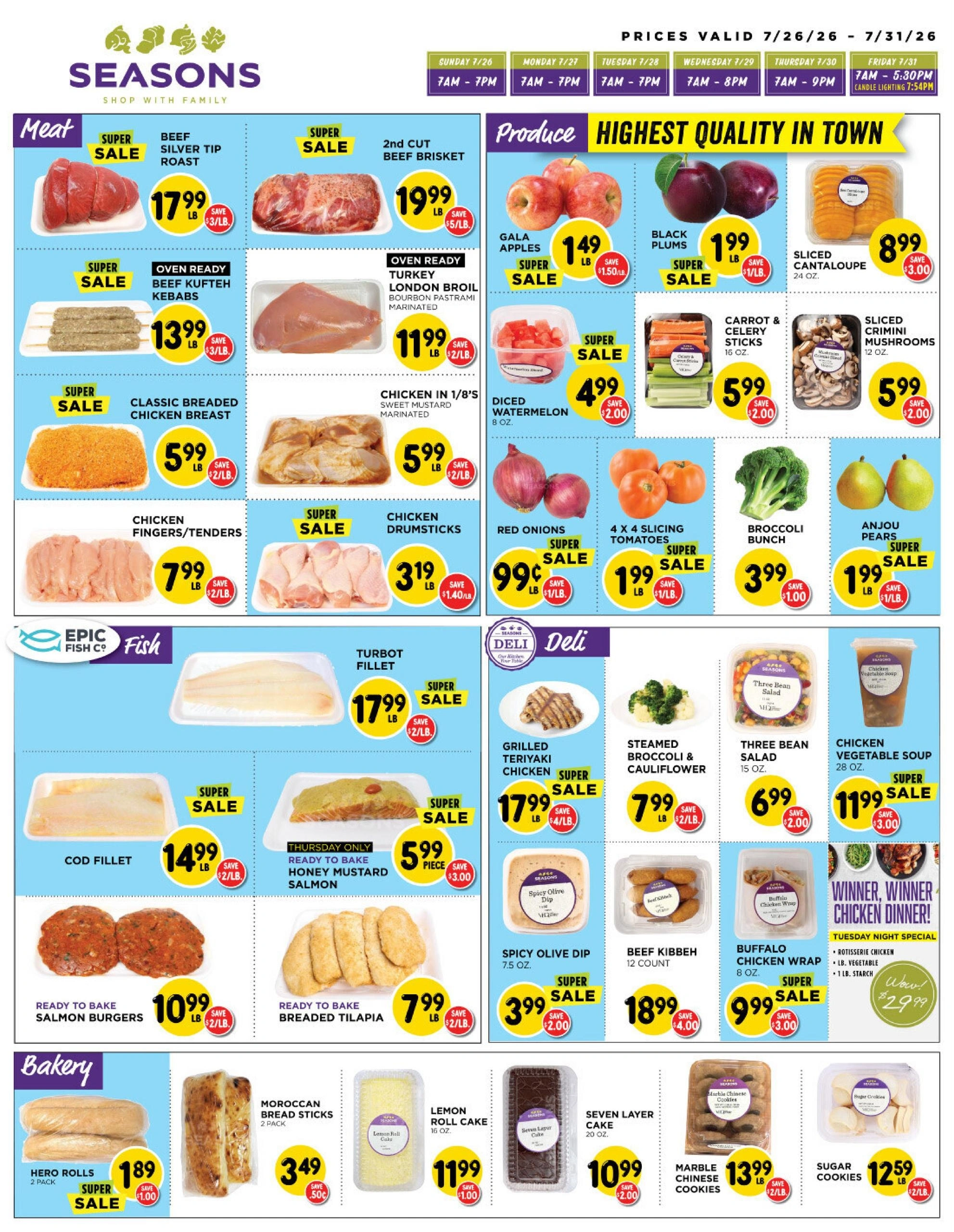 Seasons Kosher flyer page 1