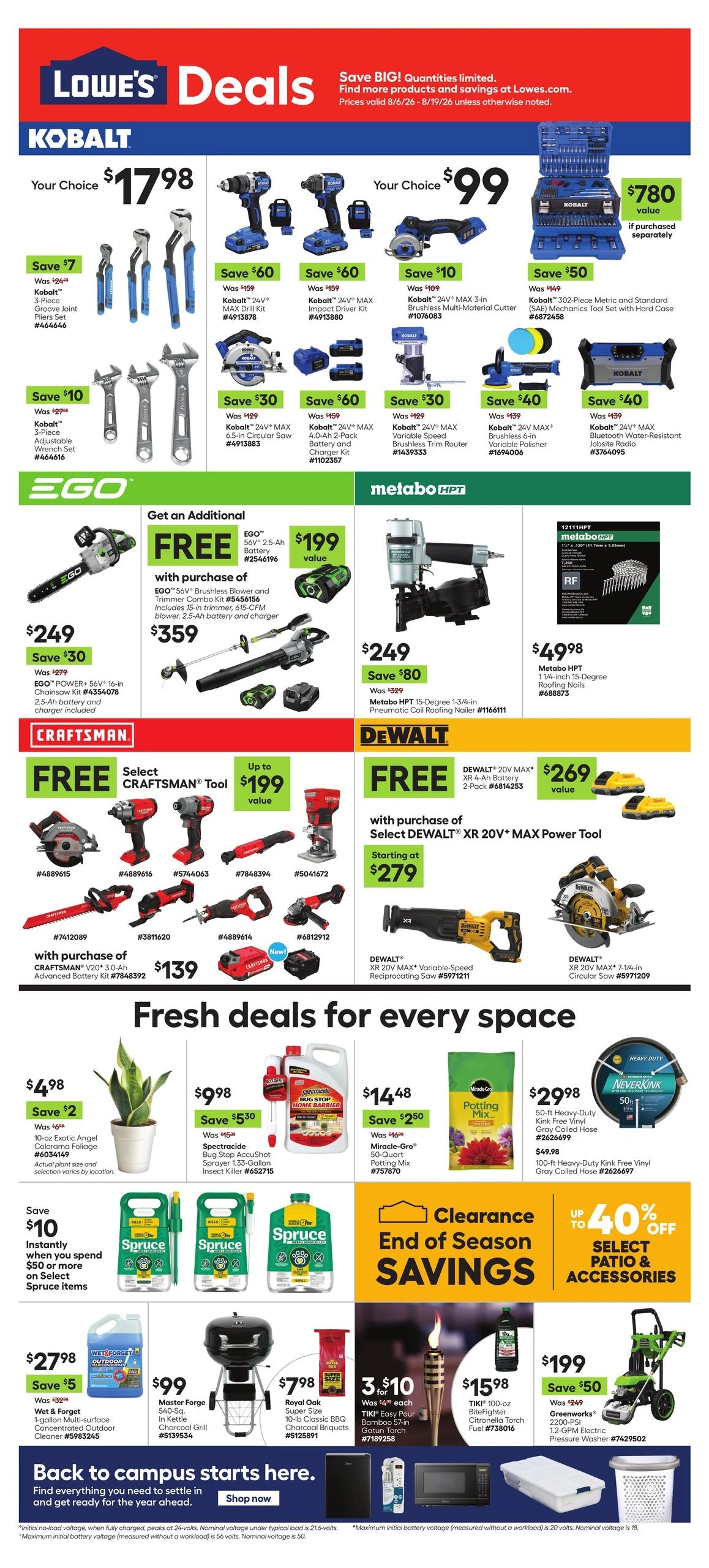 Lowe's flyer page 1