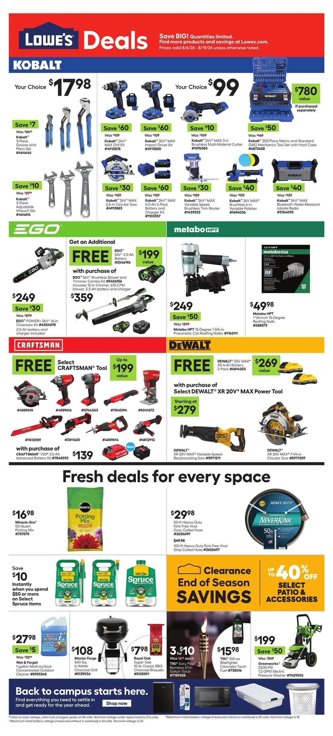 Lowe's flyer page 1