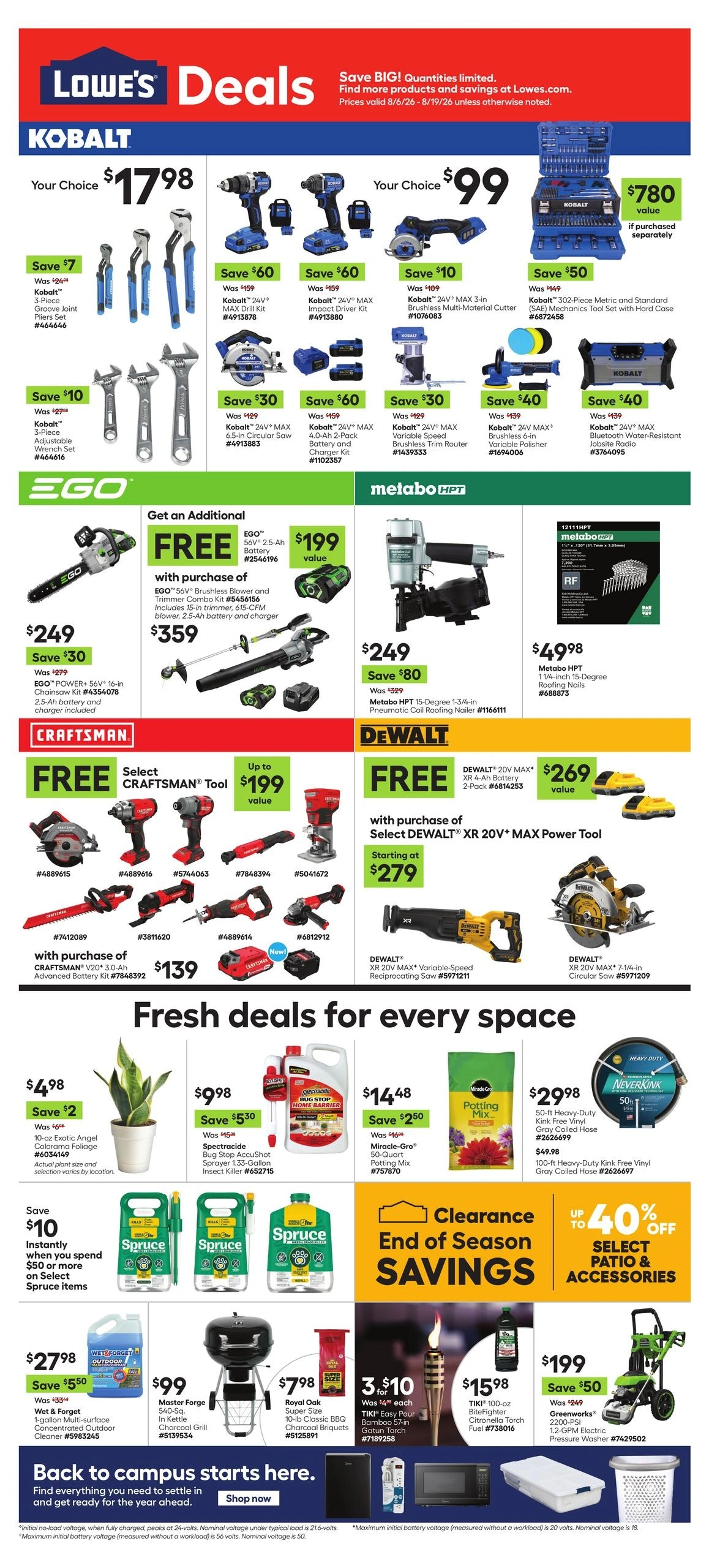 Lowe's flyer page 1