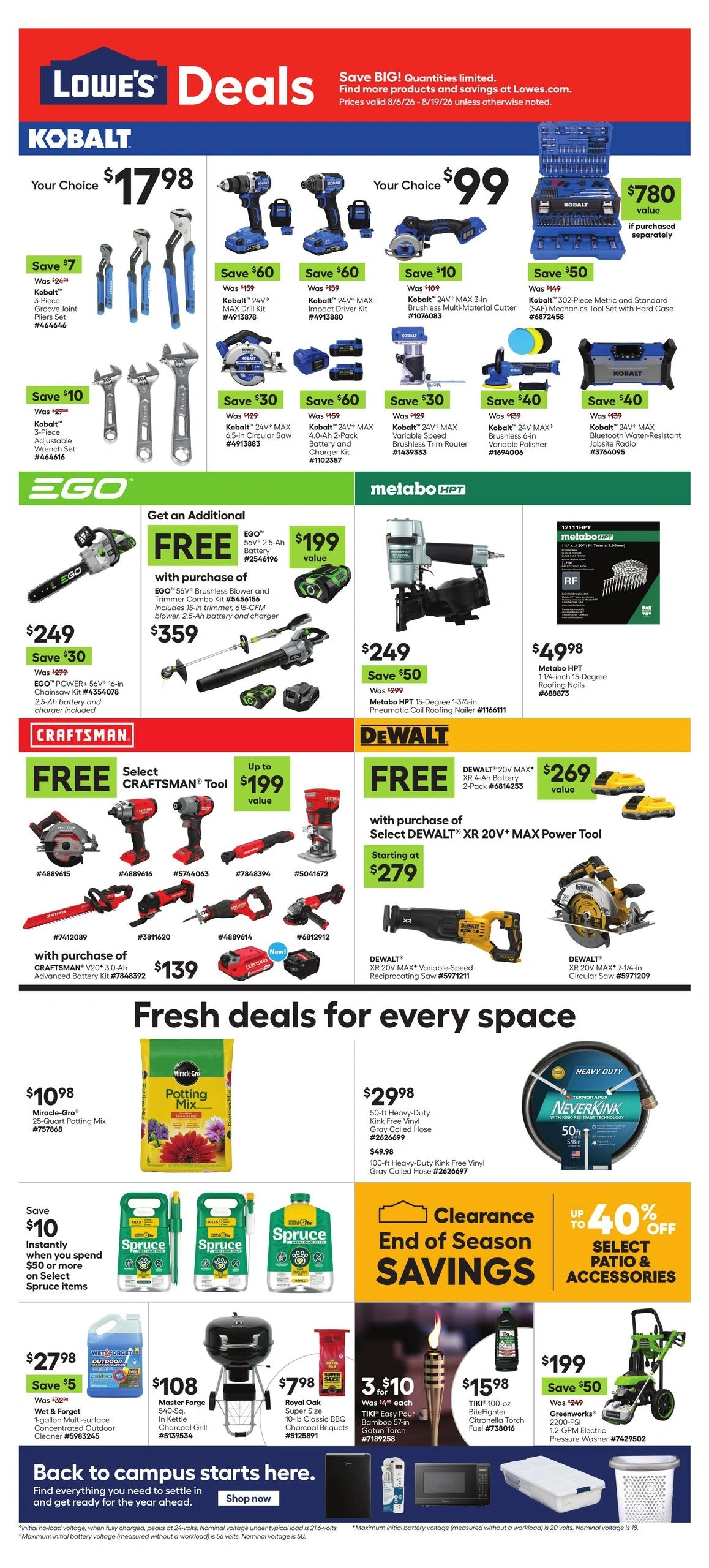Lowe's flyer page 1