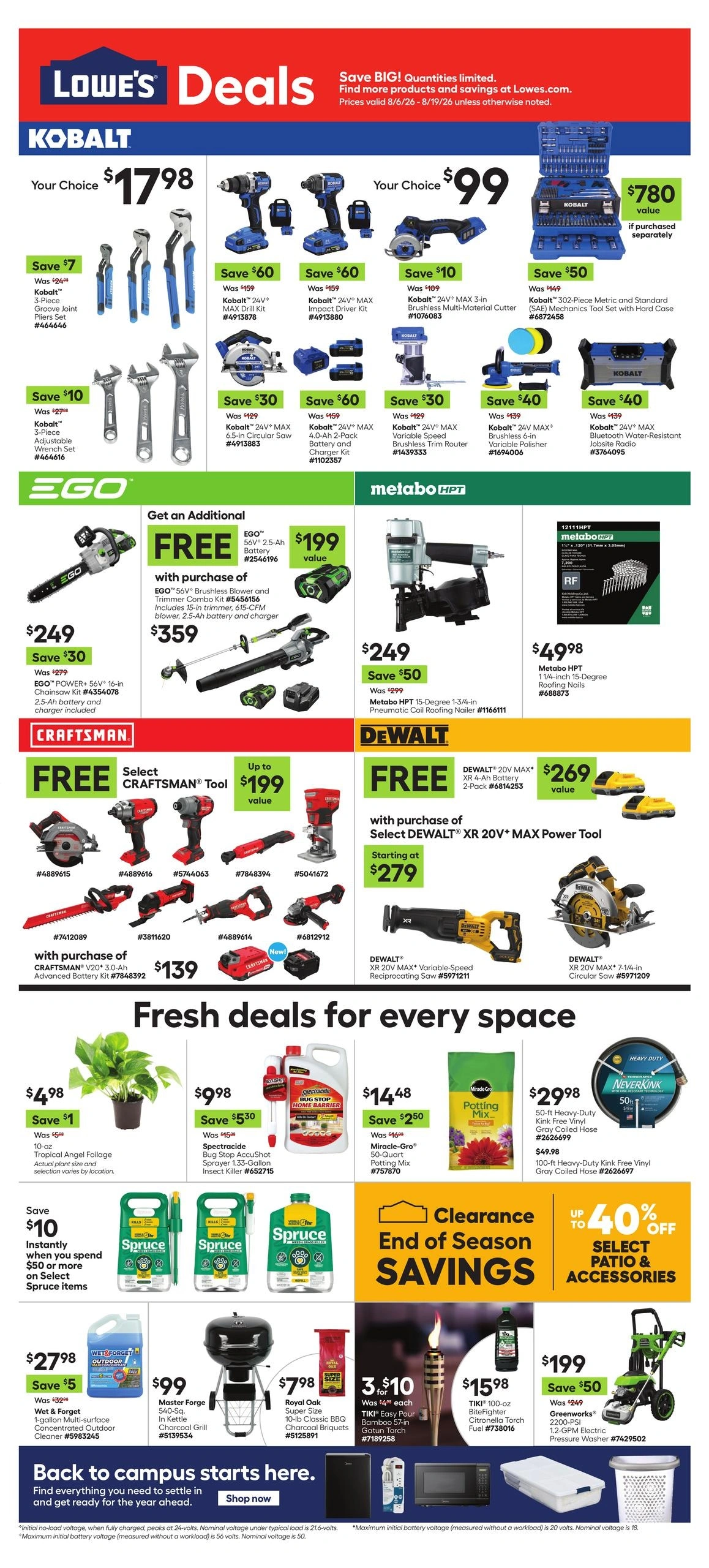 Lowe's flyer page 1