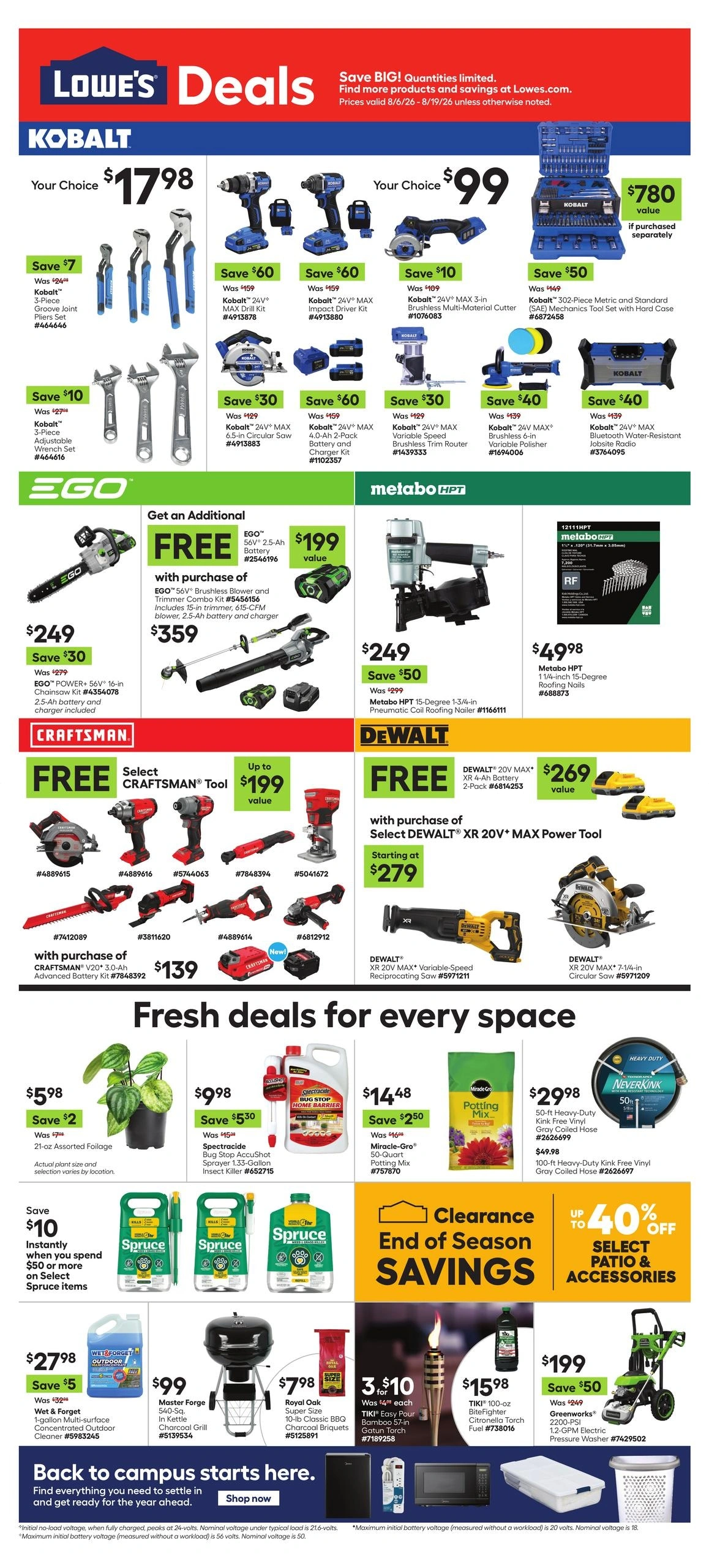 Lowe's flyer page 1