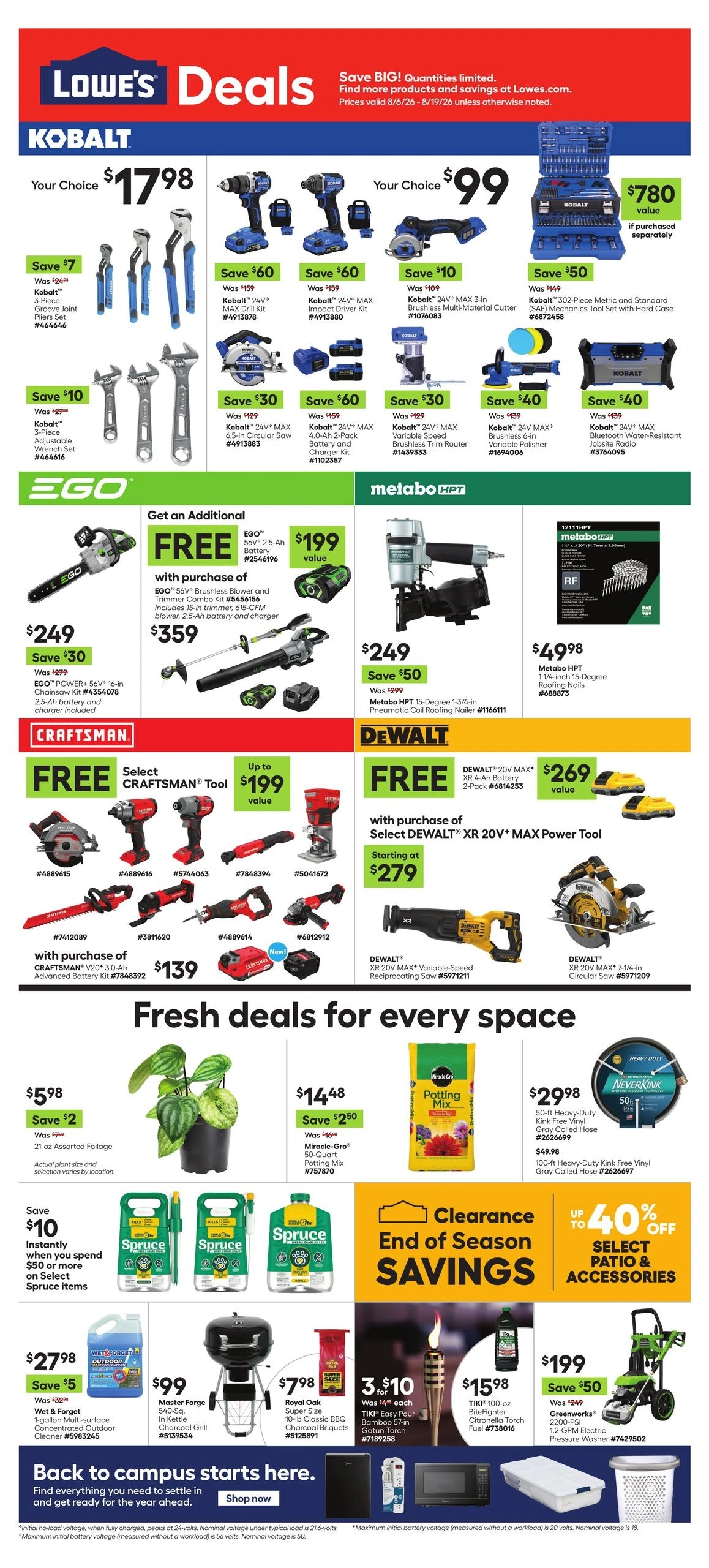 Lowe's flyer page 1