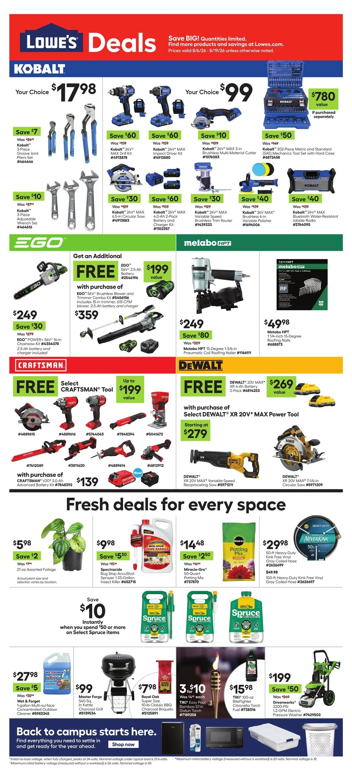 Lowe's flyer page 1