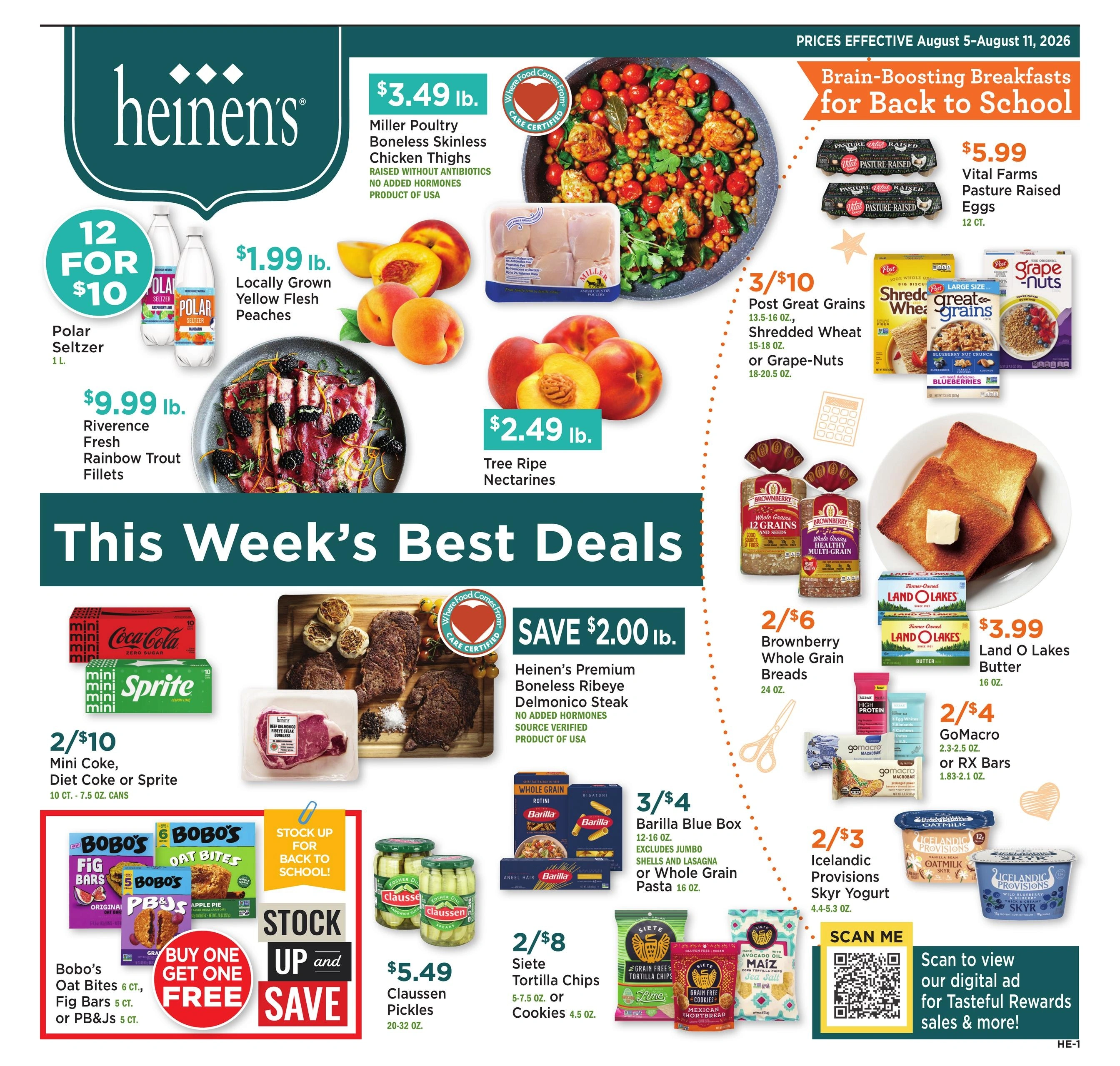 Heinen's Grocery Store flyer page 1
