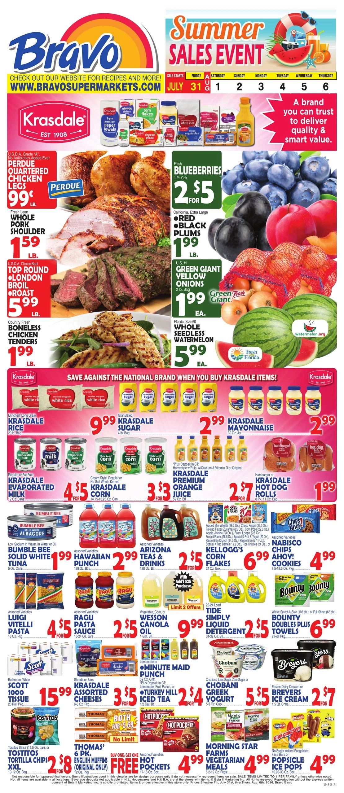 Bravo Supermarket flyer page 1