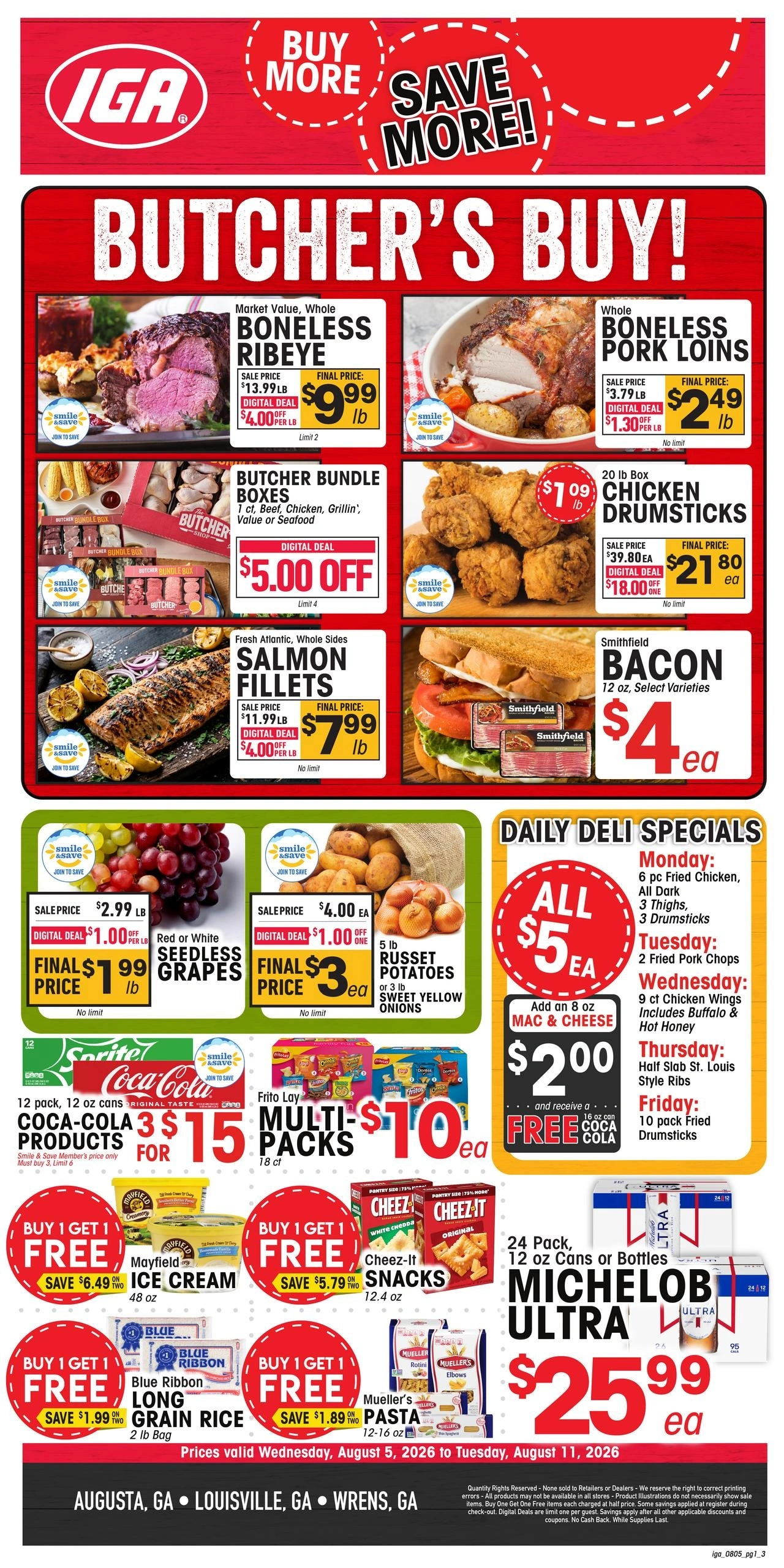 IGA Southeast flyer page 1