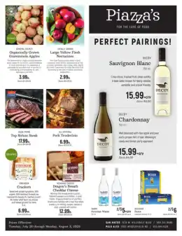 Piazza's Fine Foods Indexed Weekly