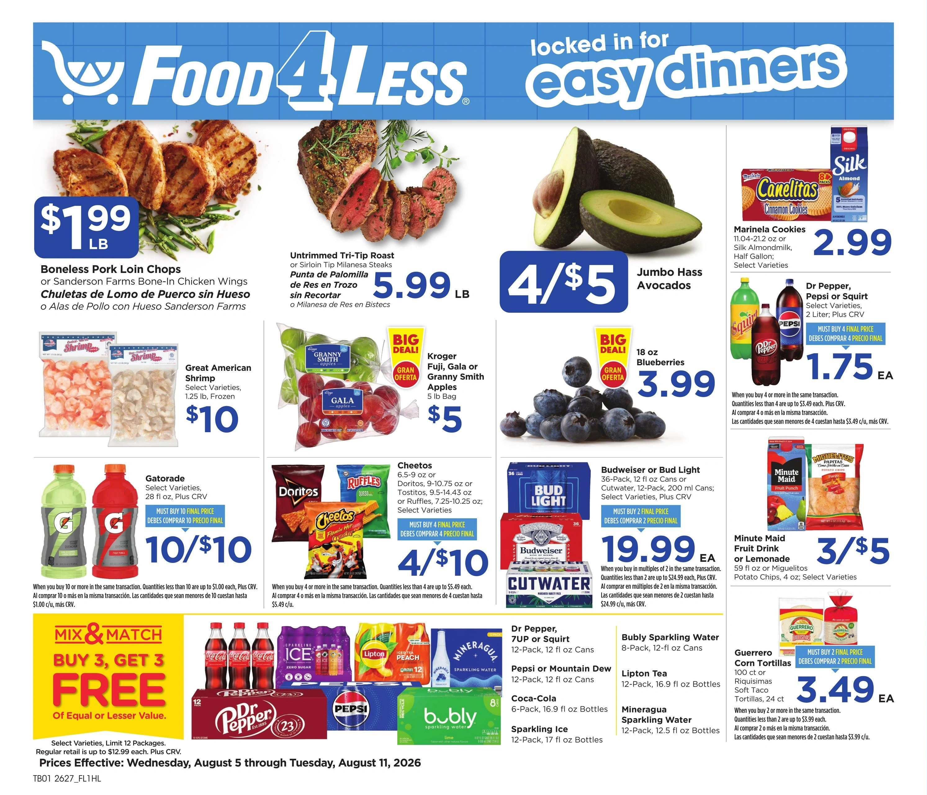 Food 4 Less flyer page 1