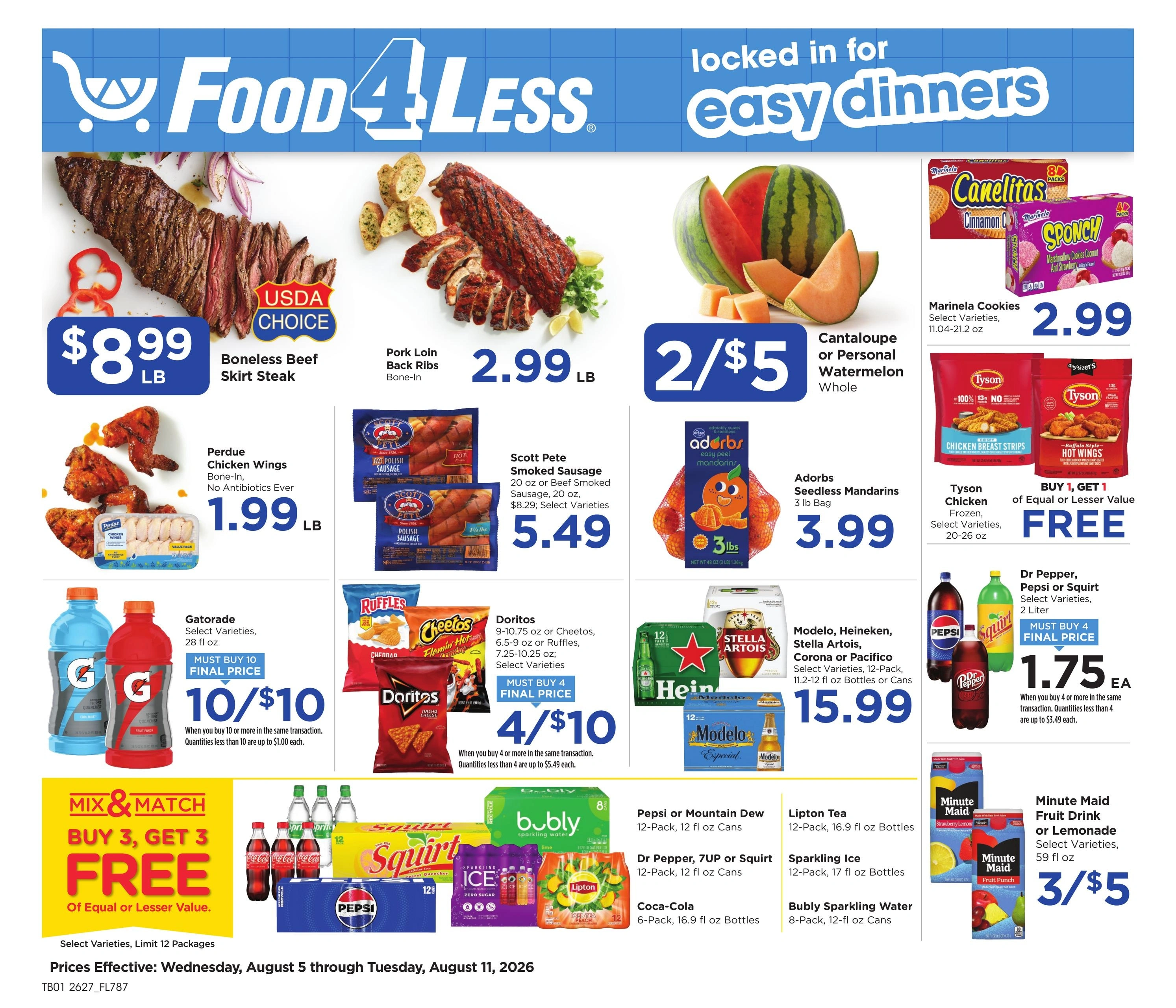 Food 4 Less flyer page 1