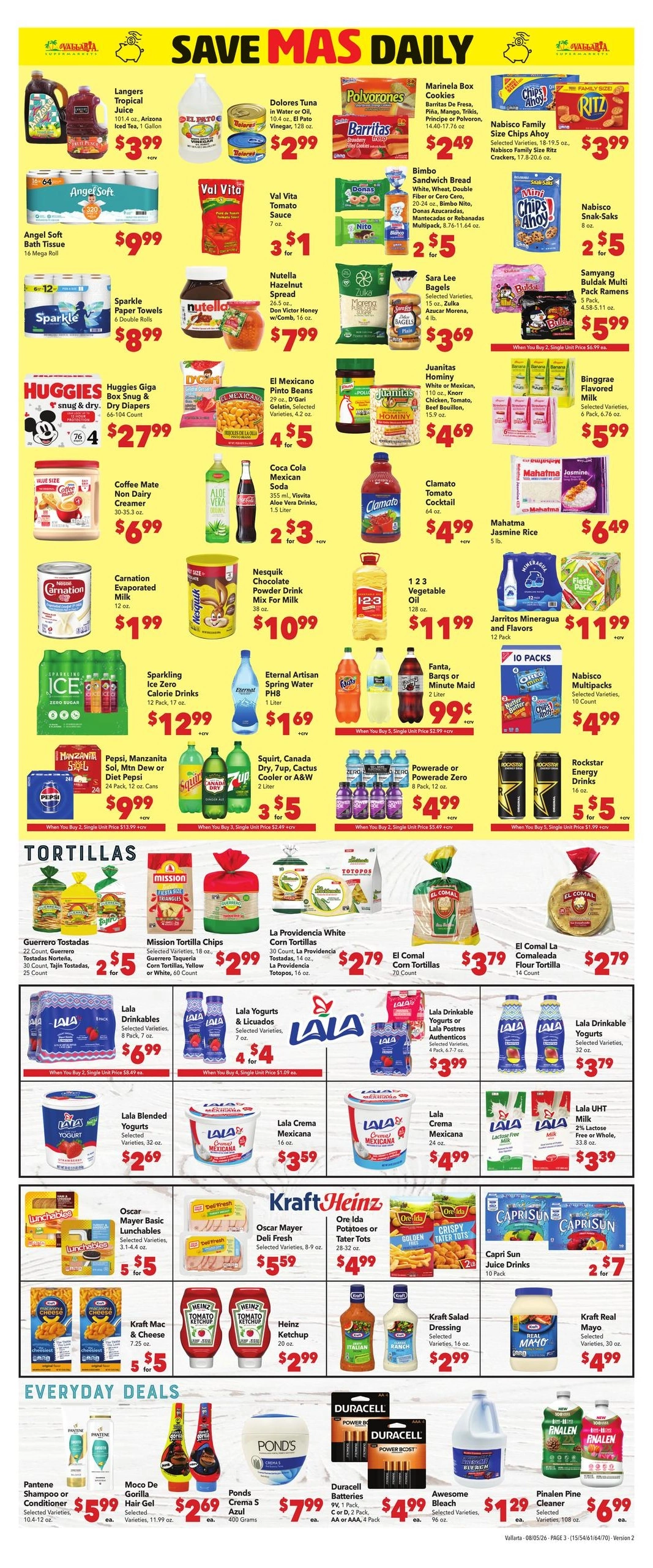 Vallarta Supermarkets flyer page 3