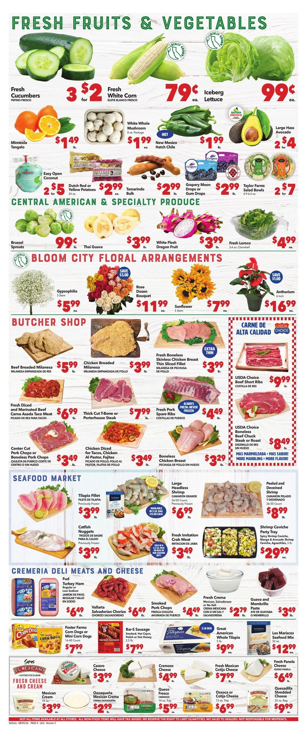 Vallarta Supermarkets flyer page 4