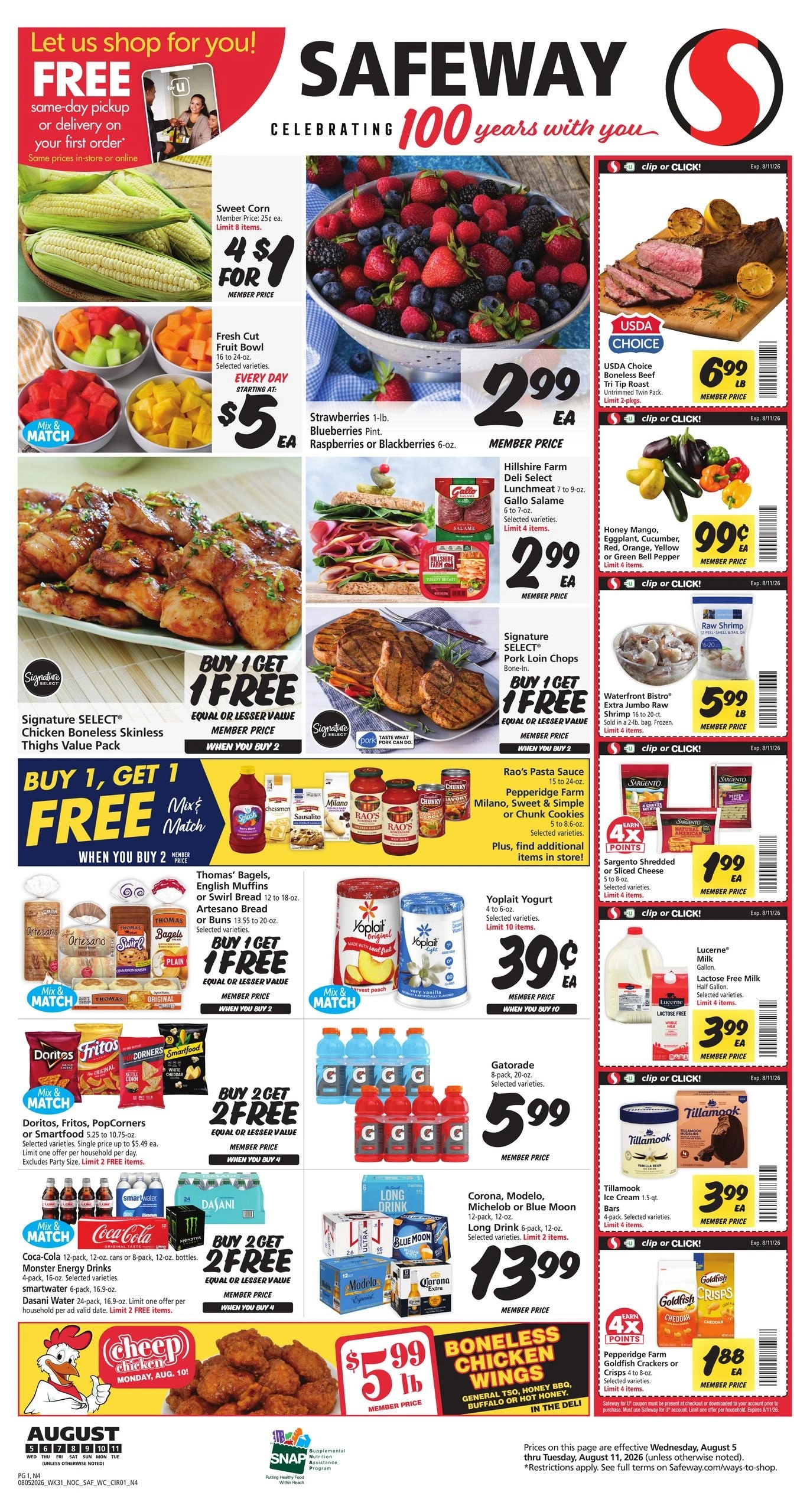 Safeway flyer page 1