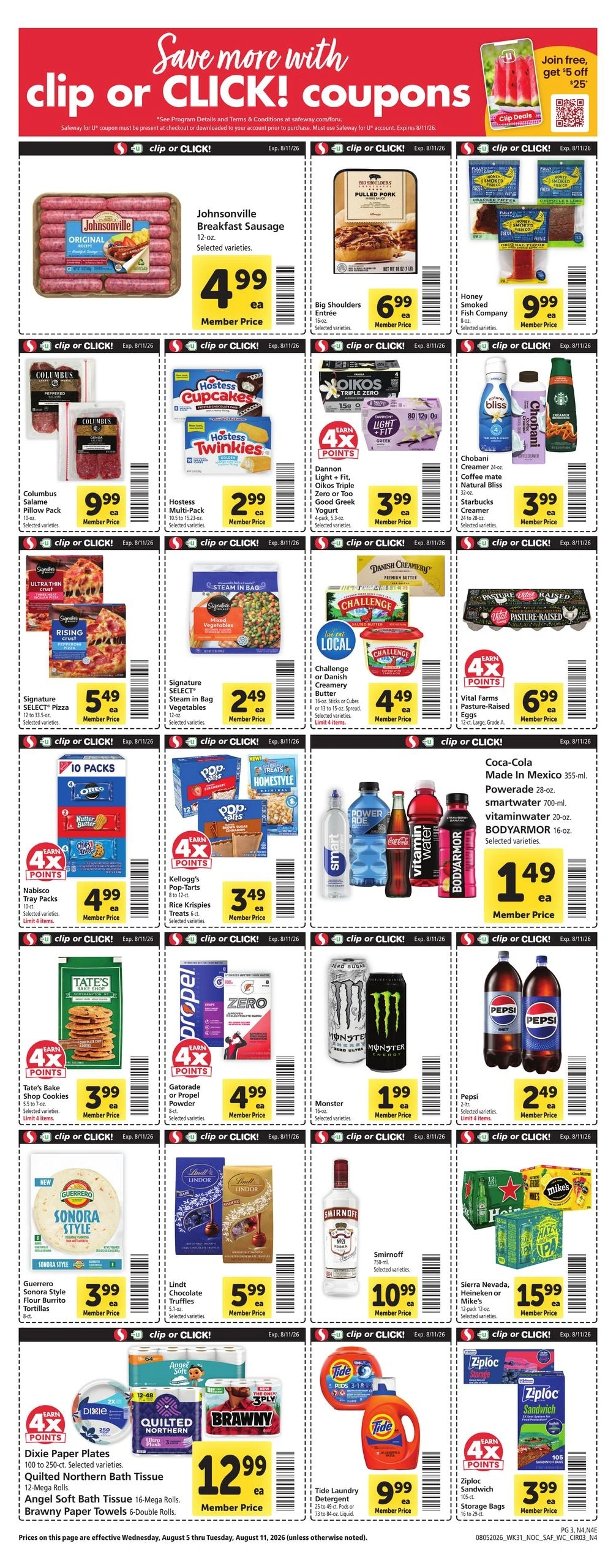 Safeway flyer page 3