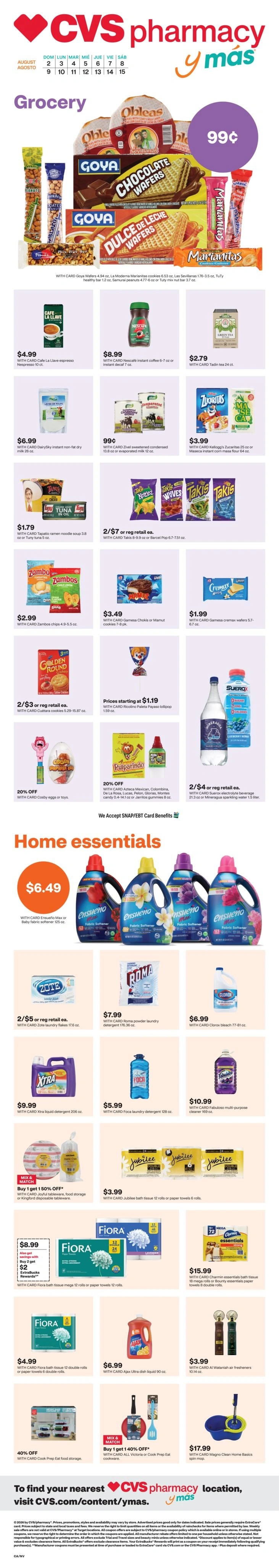 CVS Pharmacy flyer page 1