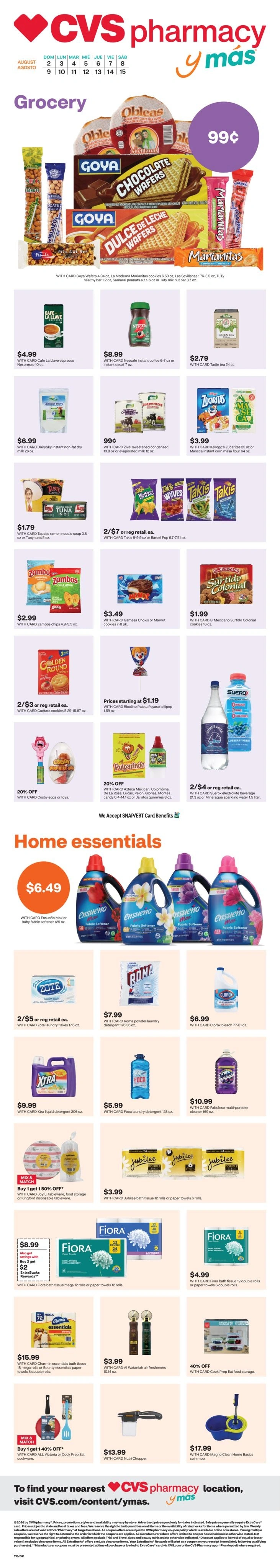 CVS Pharmacy flyer page 1