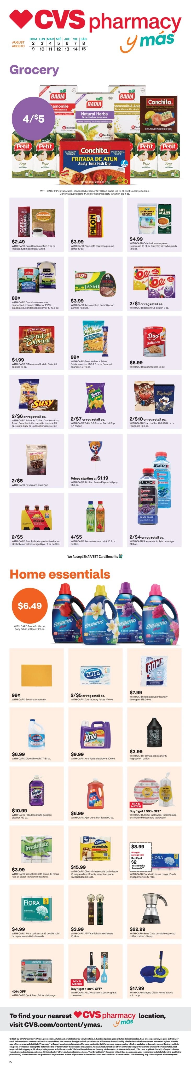 CVS Pharmacy flyer page 1