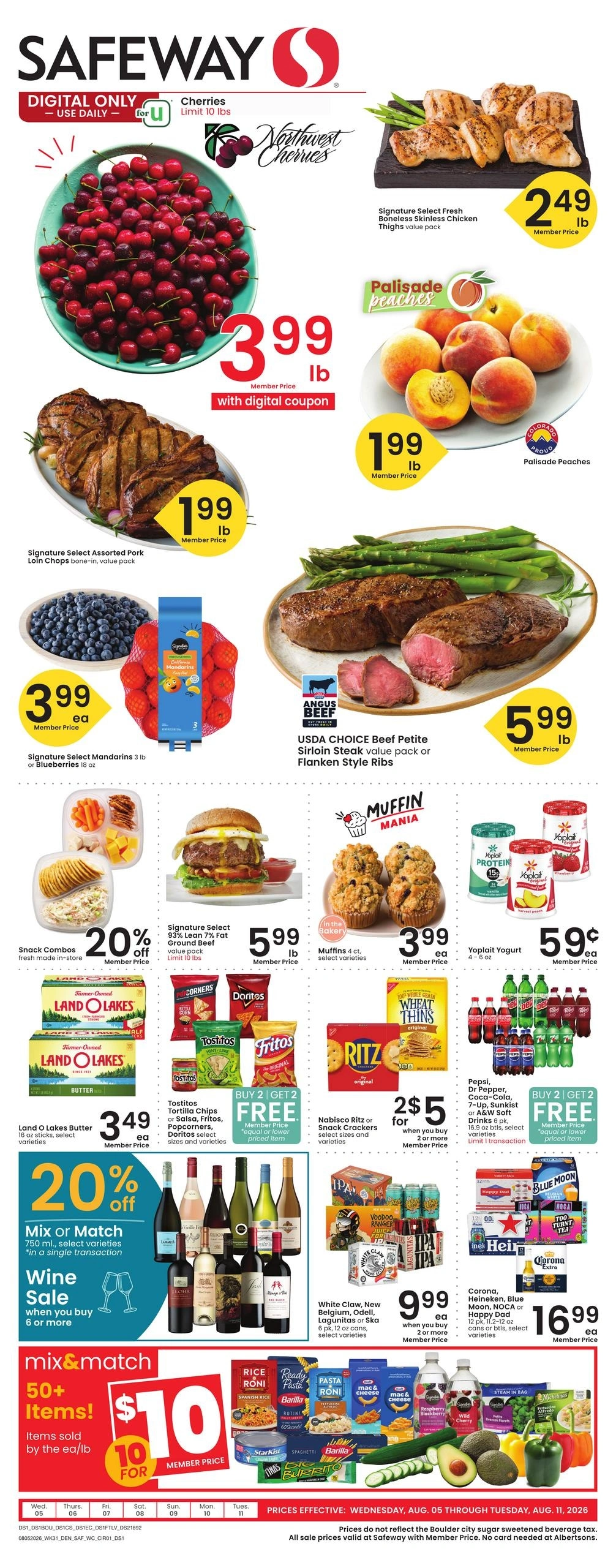 Safeway flyer page 1
