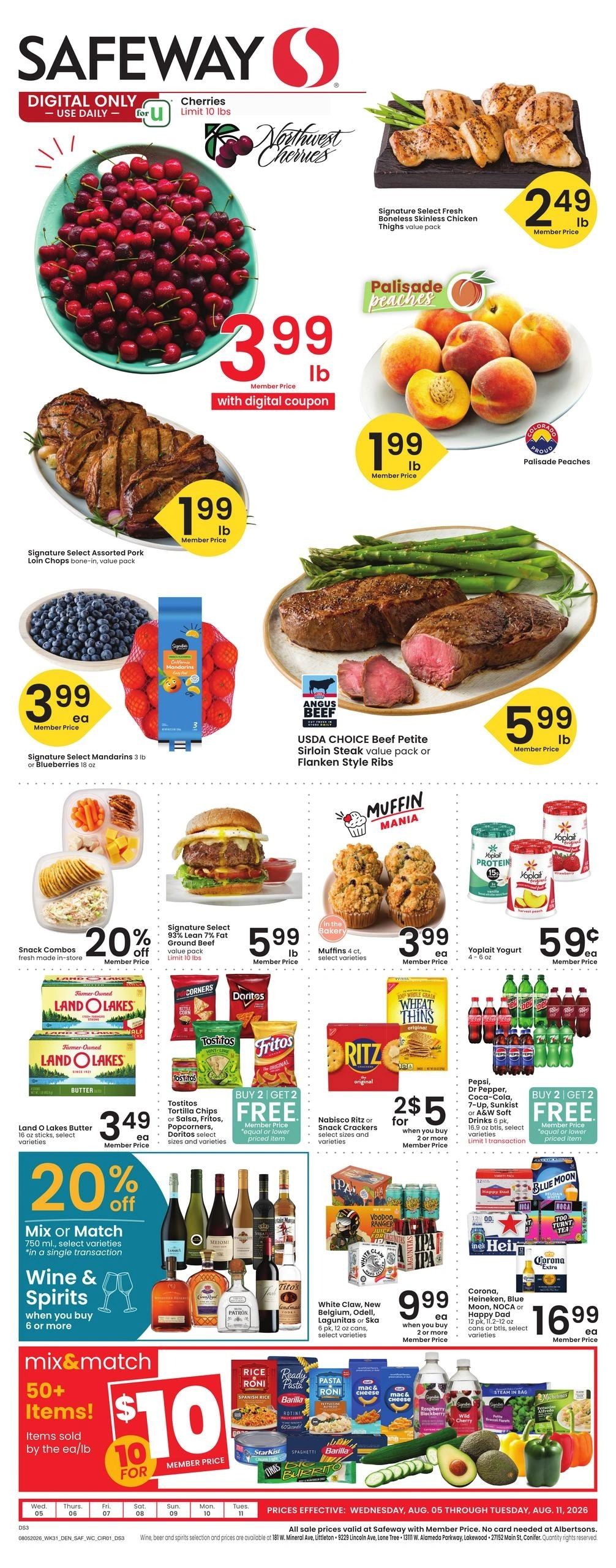 Safeway flyer page 1