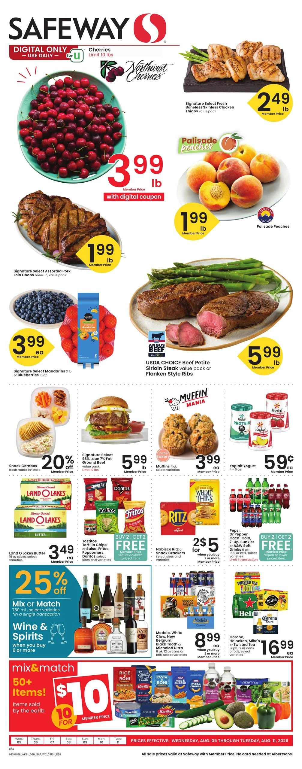 Safeway flyer page 1