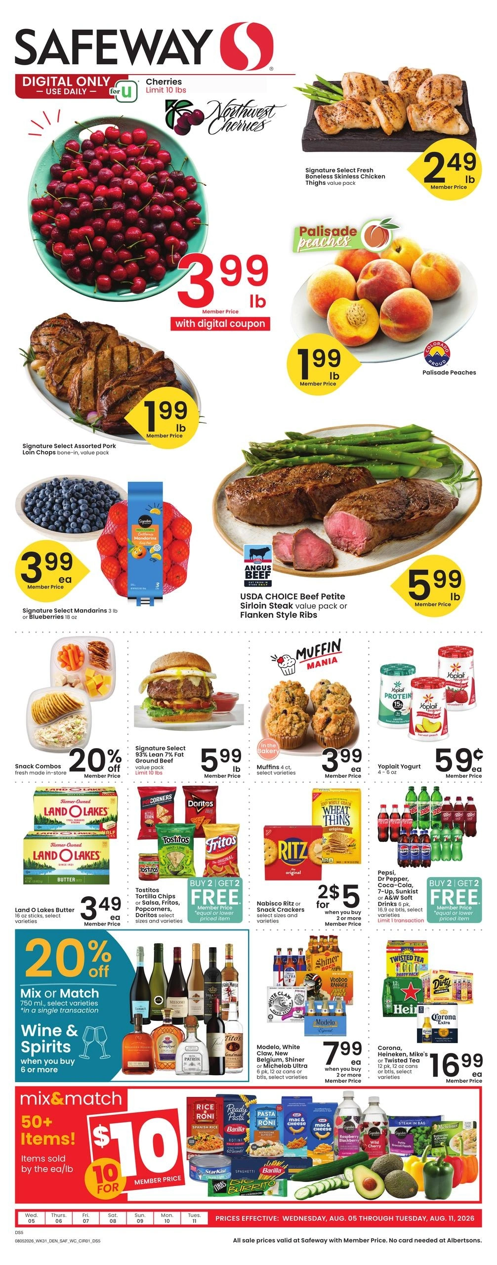 Safeway flyer page 1