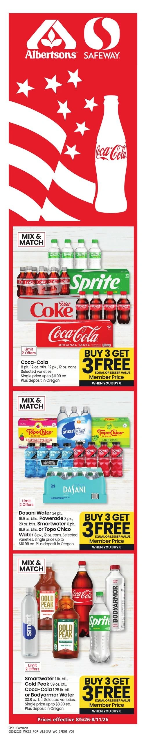 Safeway flyer page 1
