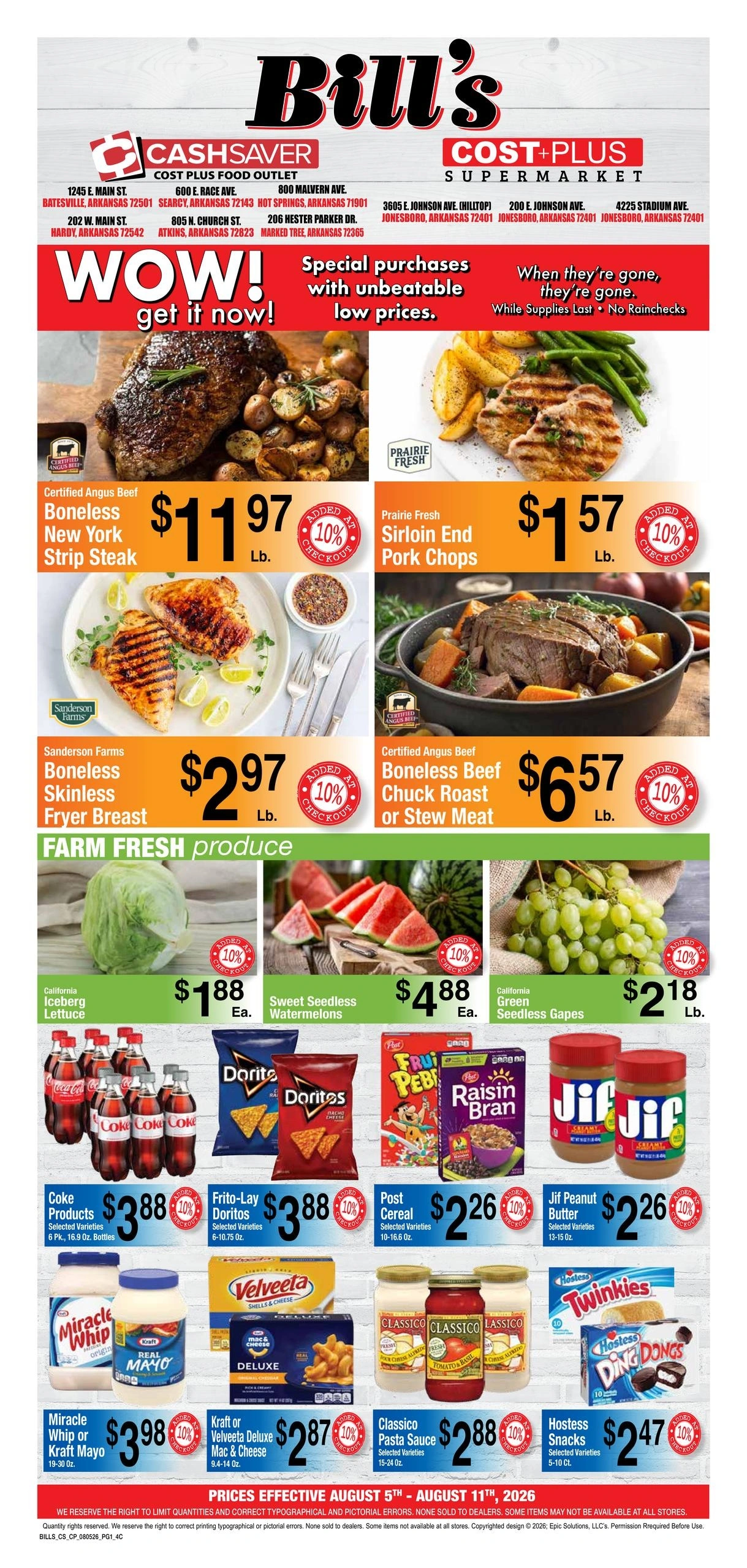 Cashsaver flyer page 1