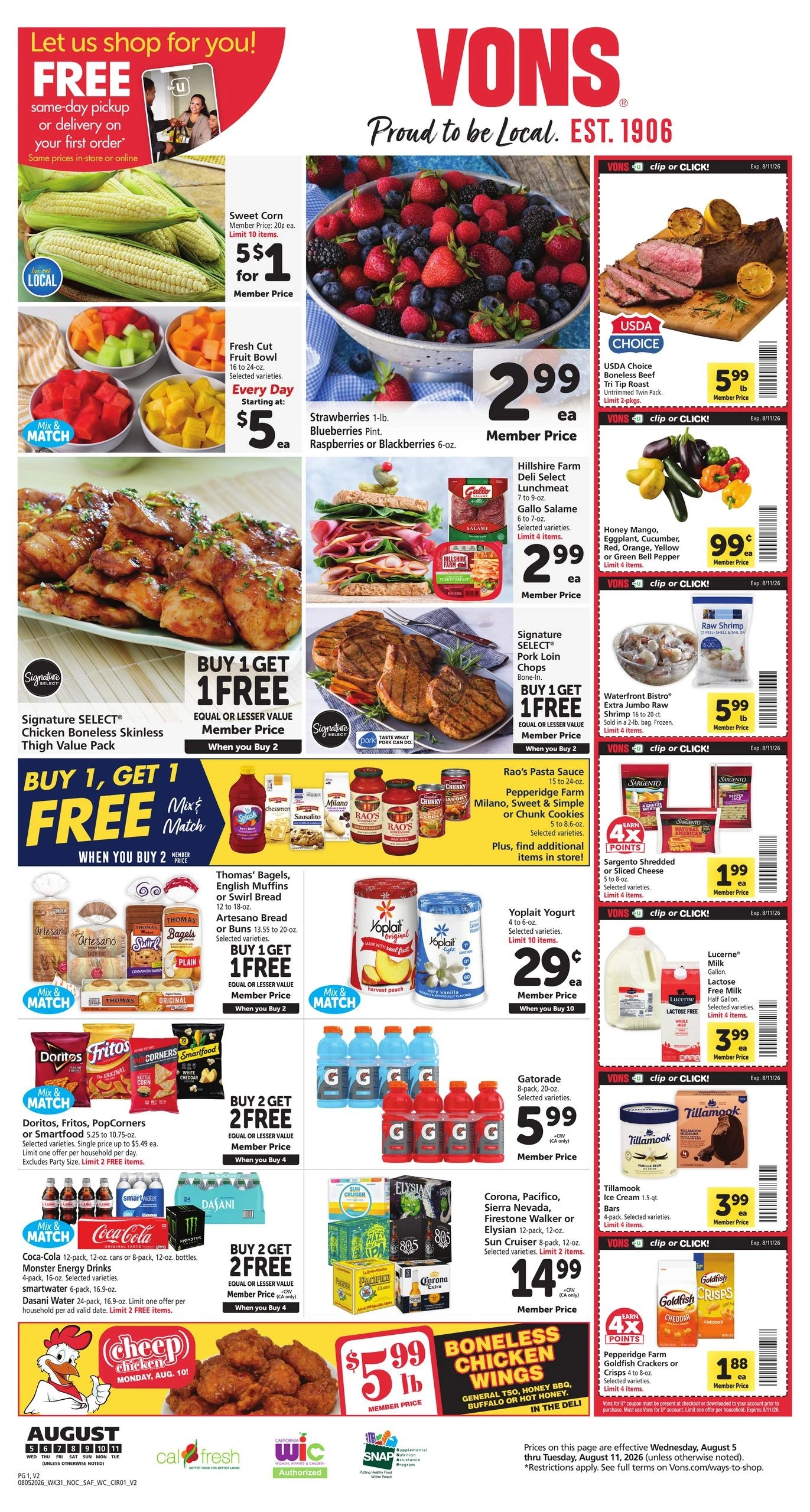 Vons flyer page 1