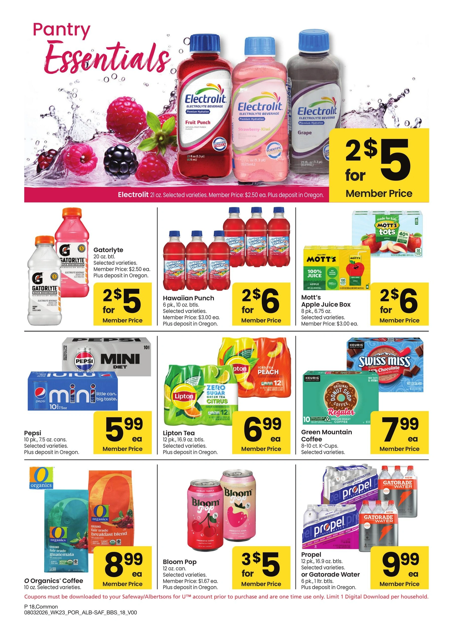 Safeway flyer page 18