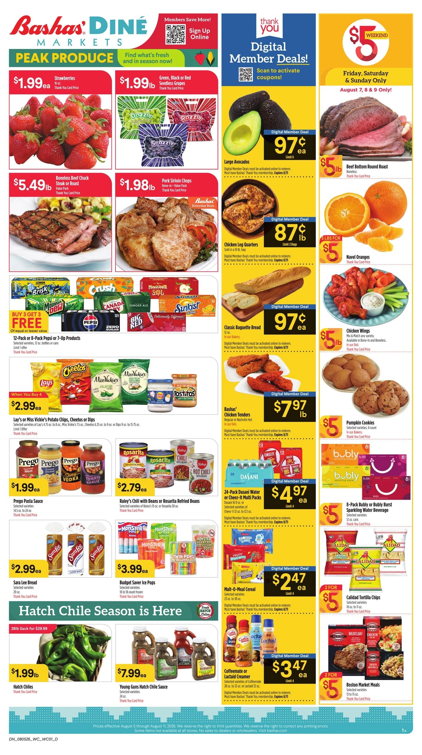 Bashas' flyer page 1