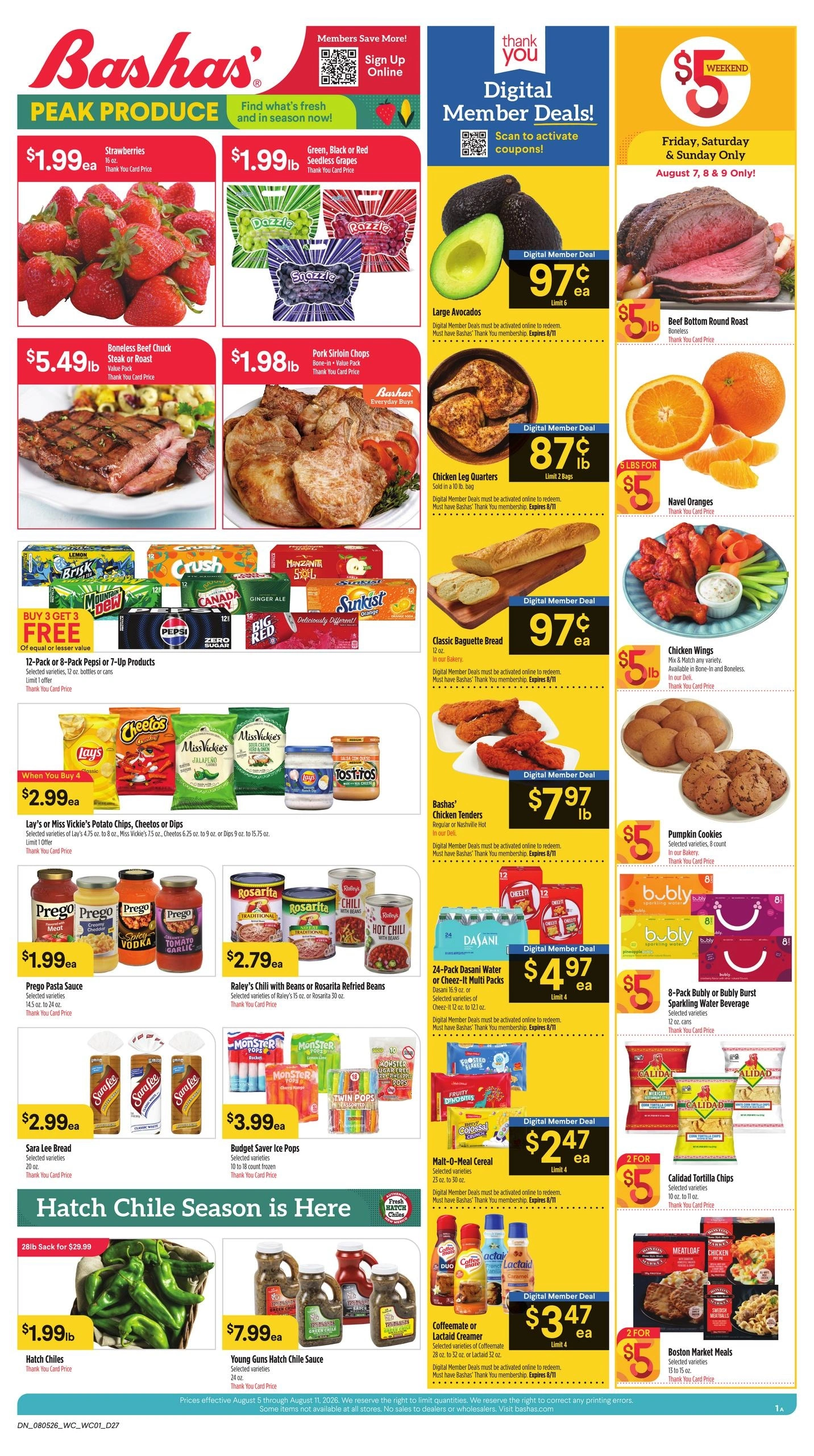 Bashas' flyer page 1