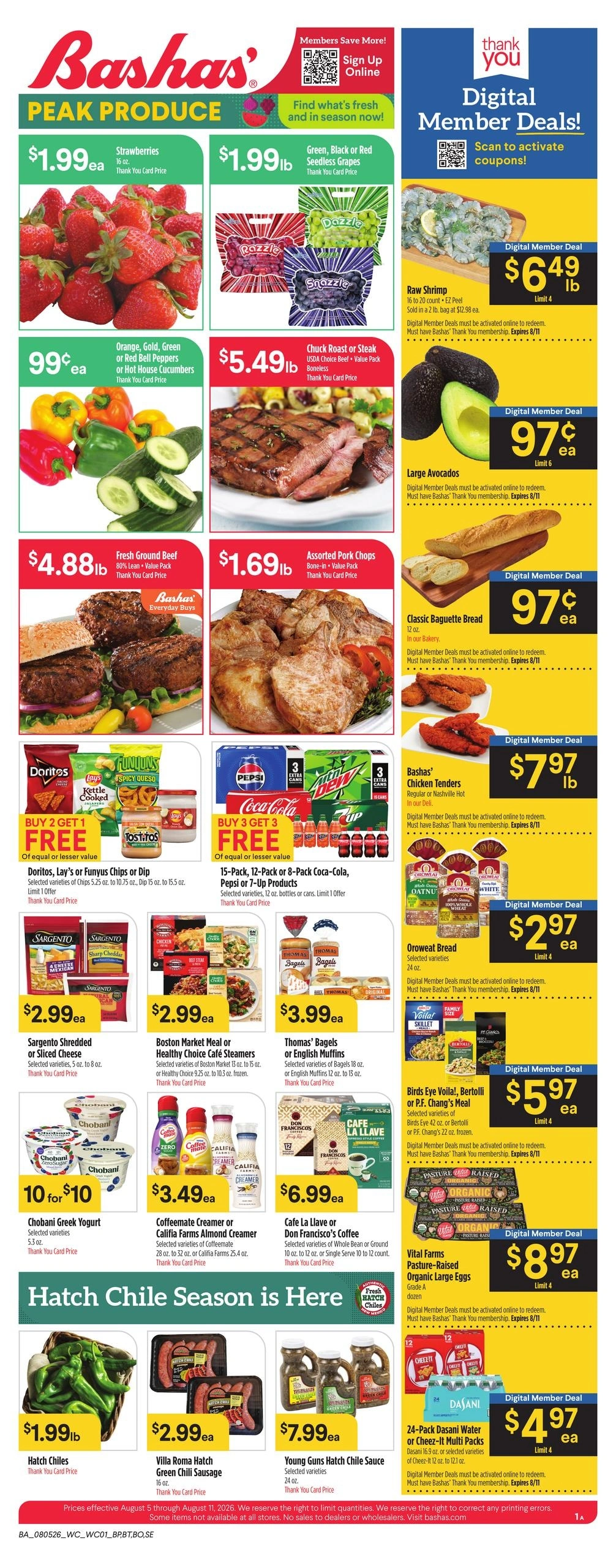 Bashas' flyer page 1