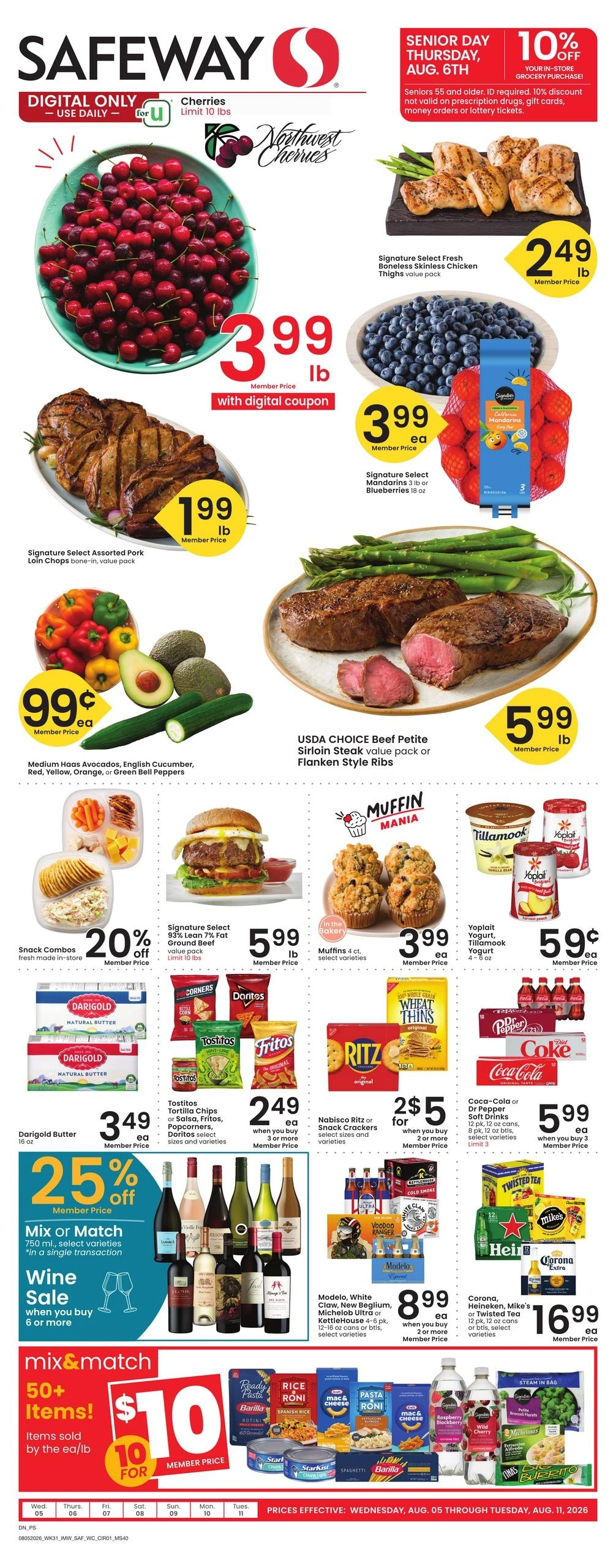 Safeway flyer page 1