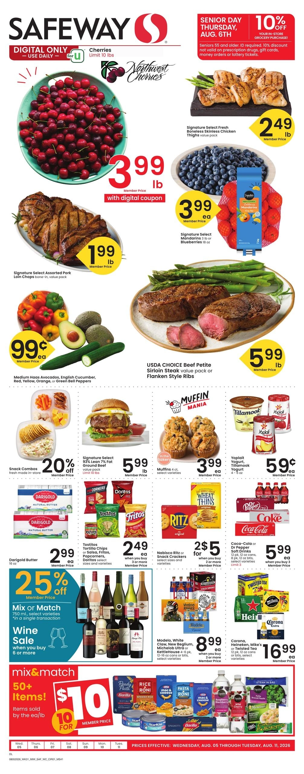 Safeway flyer page 1