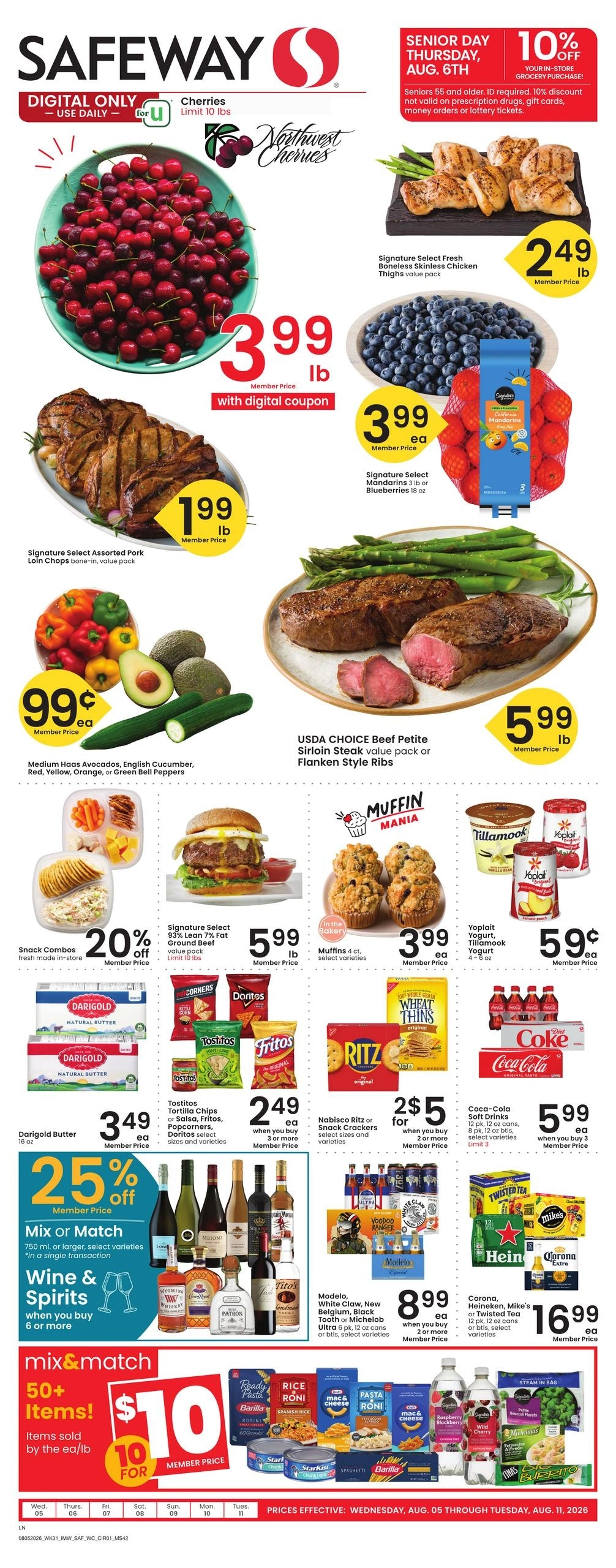 Safeway flyer page 1