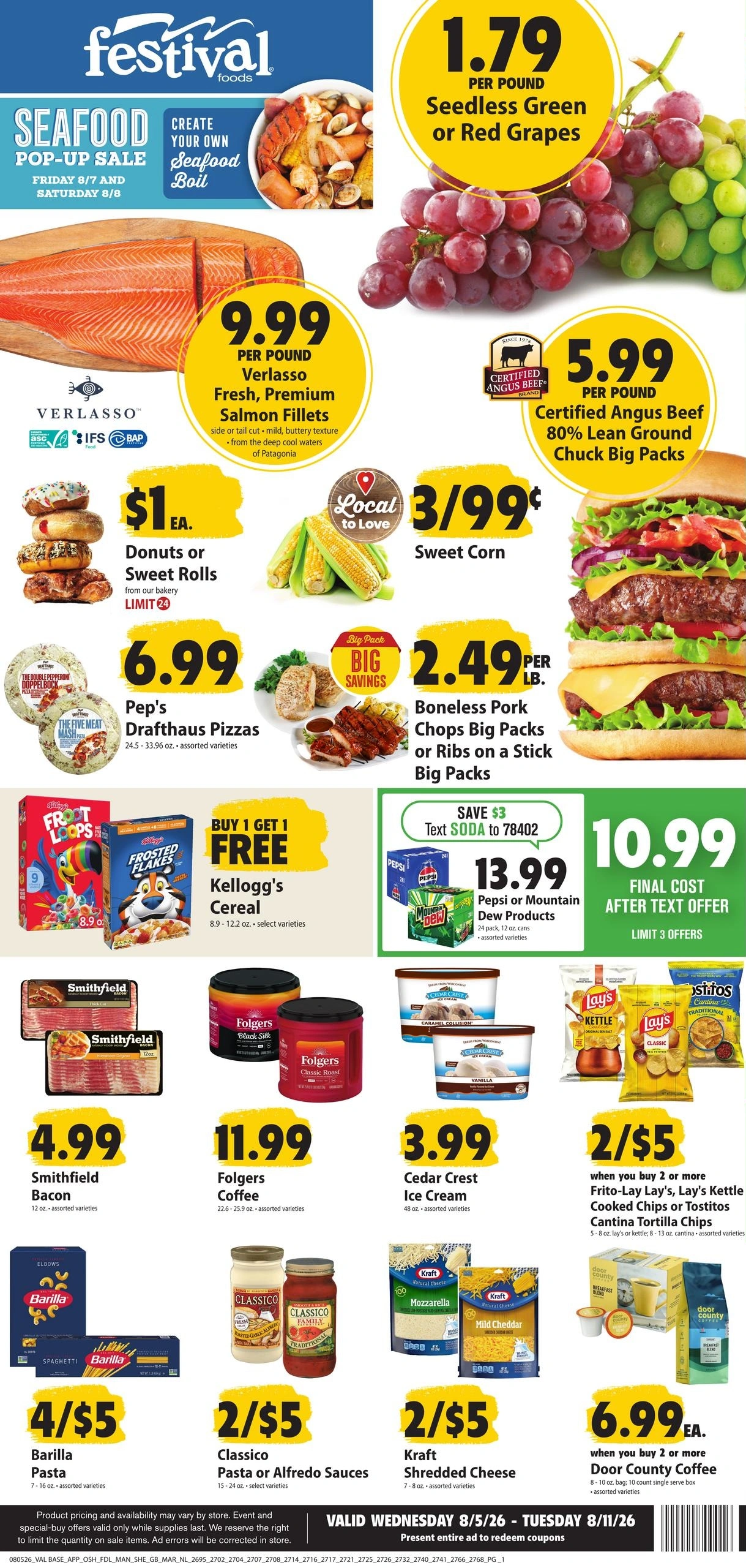 Festival Foods flyer page 1