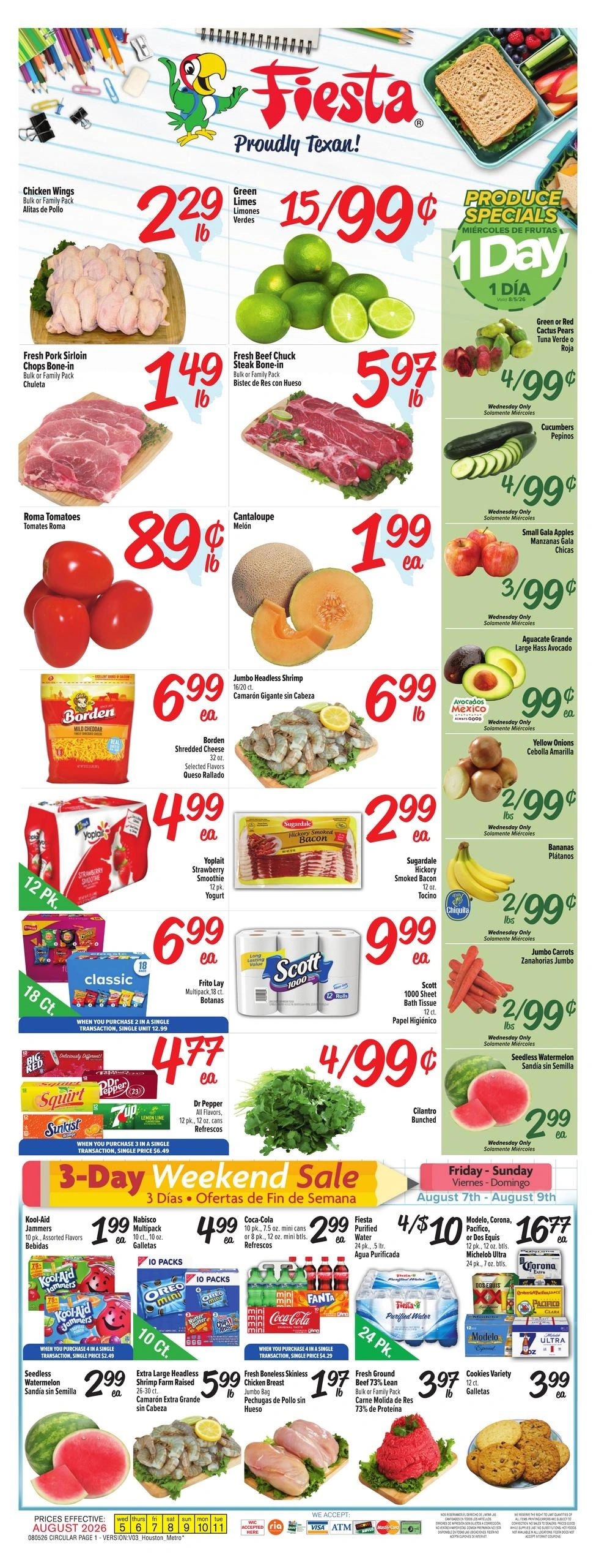 Fiesta Mart flyer page 1