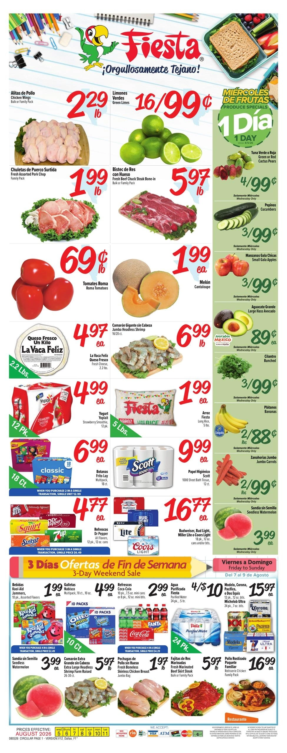 Fiesta Mart flyer page 1