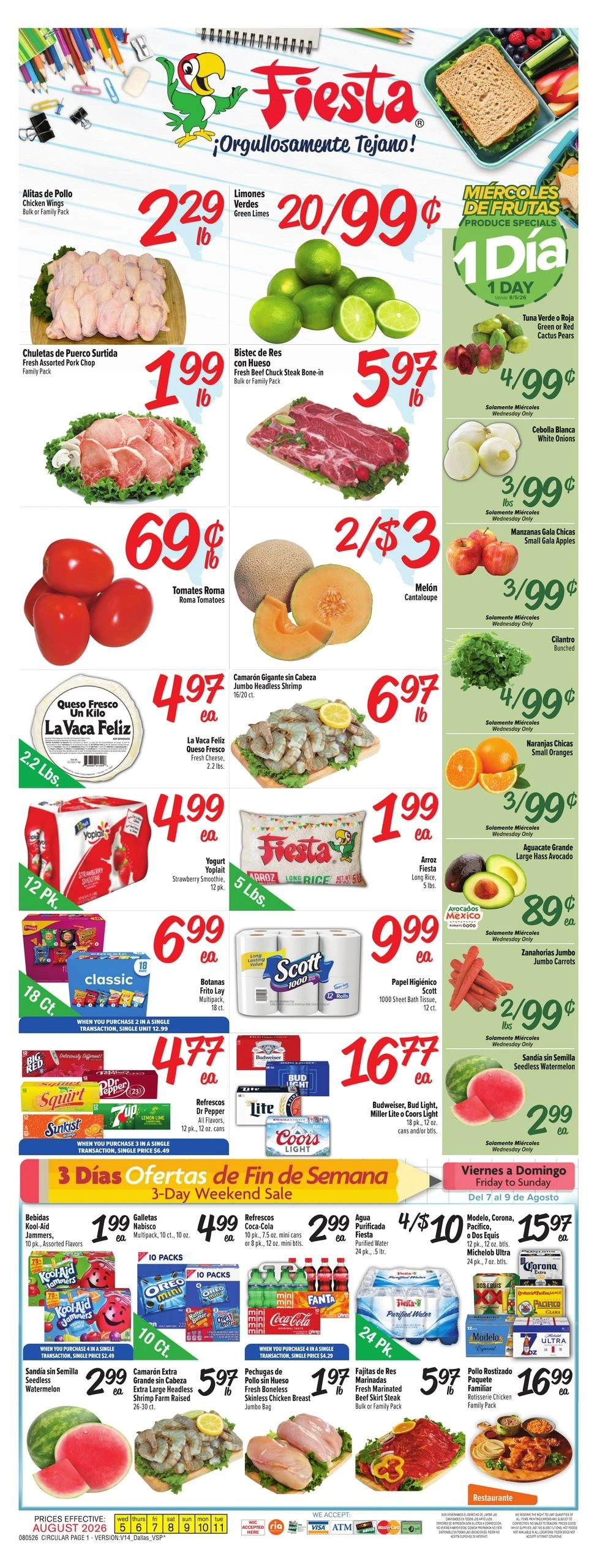 Fiesta Mart flyer page 1